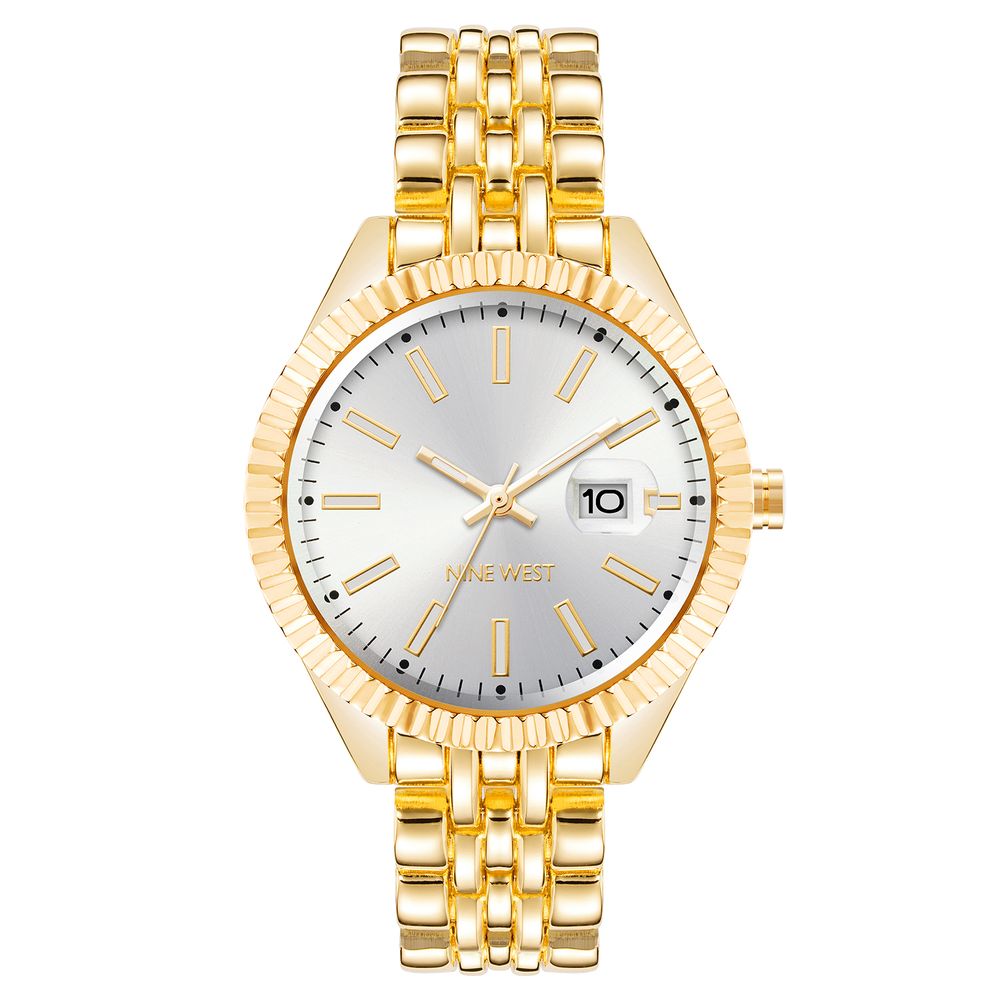 Nine West Gold Metal Dress Watch | Regal Royce