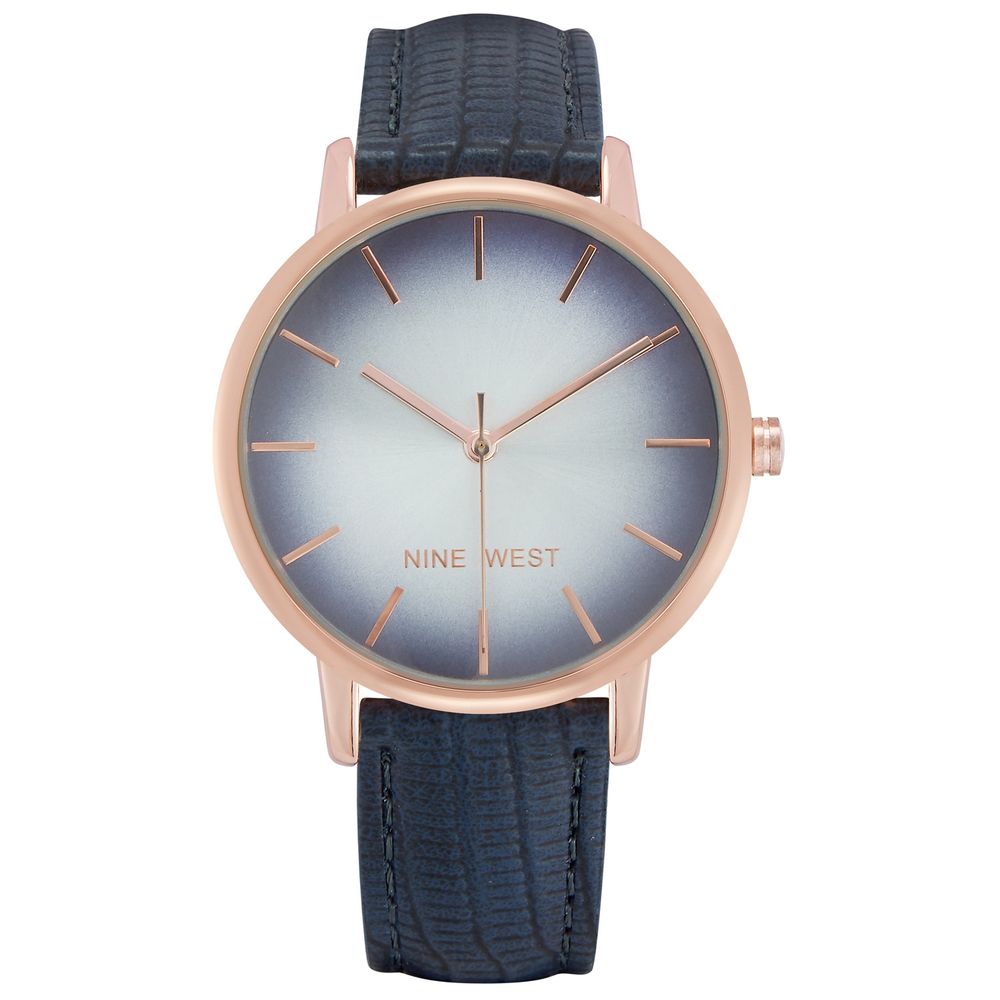 Nine West Blue Leather Dress Watch | Regal Royce