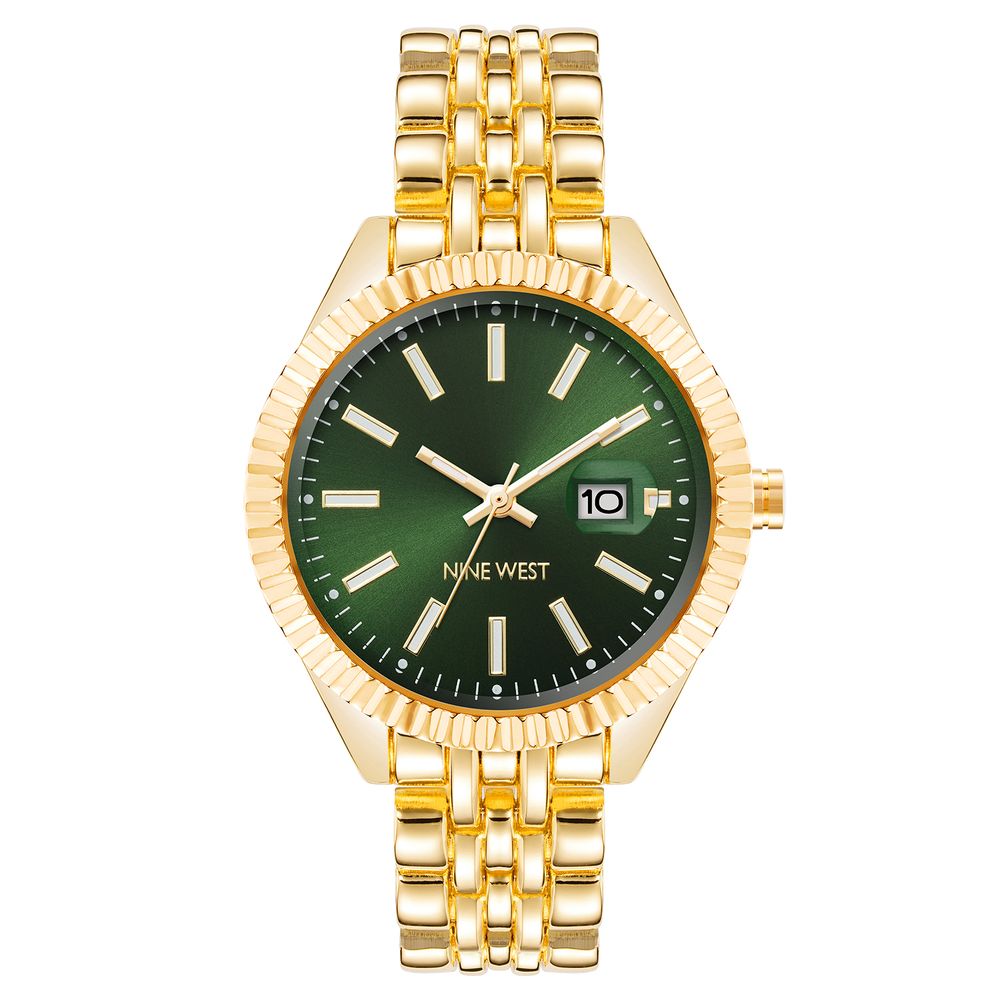 Nine West Gold Metal Bracelet Watch