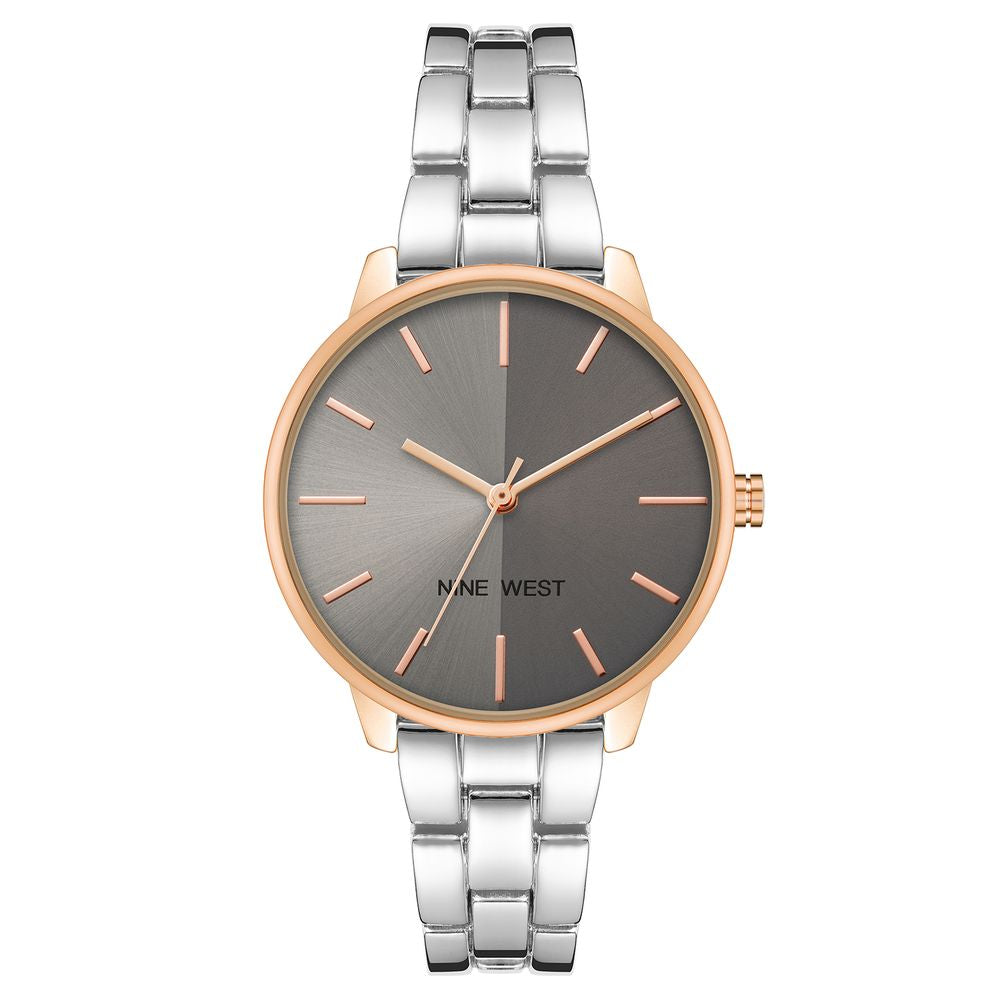 Nine West Gray Metal Dress Watch | Regal Royce