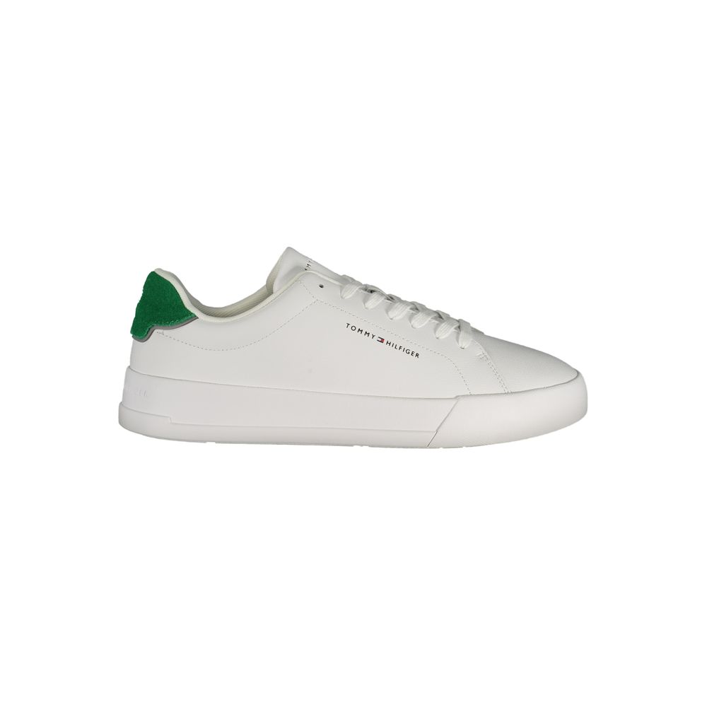 Tommy Hilfiger White Polyurethane Men Sneaker | Regal Royce