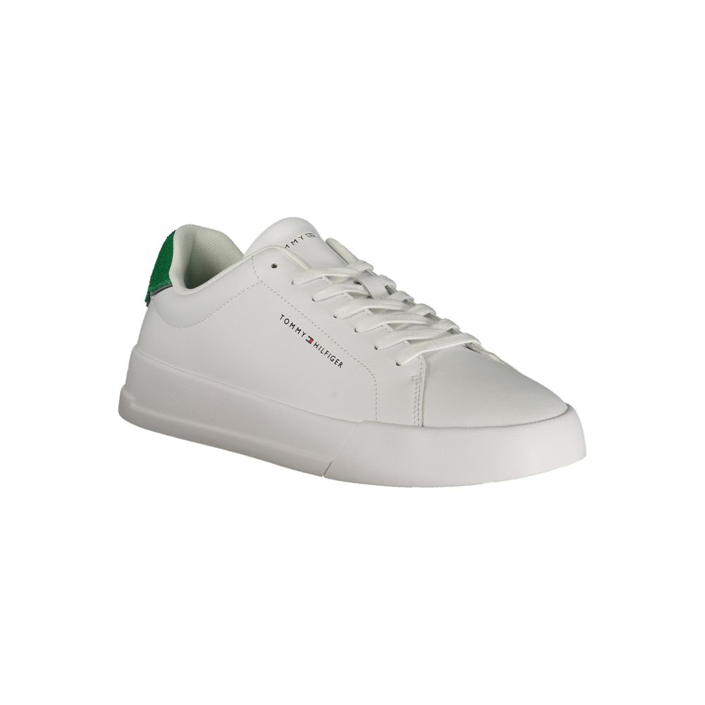 Tommy Hilfiger White Polyurethane Men Sneaker | Regal Royce