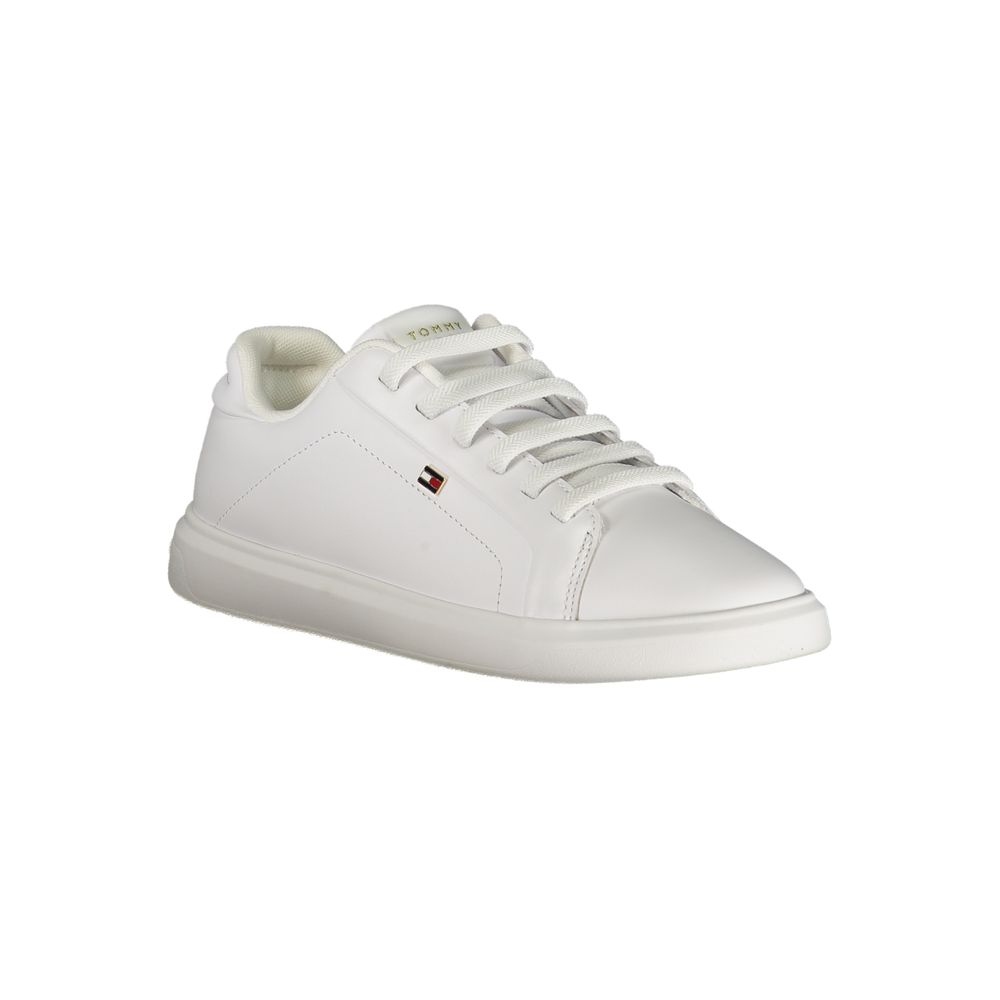 Tommy Hilfiger Bianco Polyurethane Women Sneaker | Regal Royce