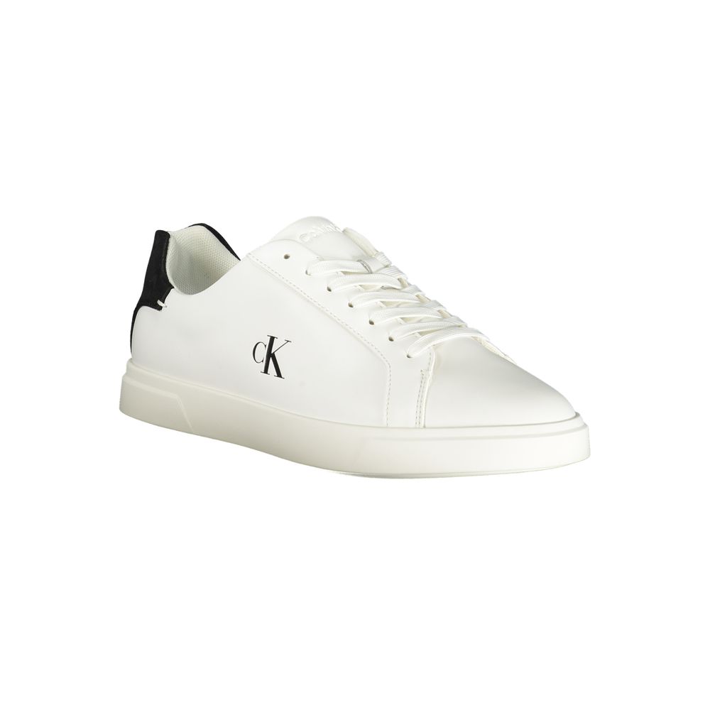 Calvin Klein Bianco Polyurethane Women Sneaker | Regal Royce