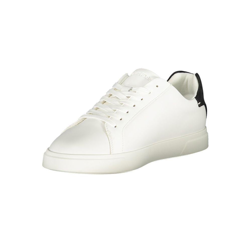 Calvin Klein Bianco Polyurethane Women Sneaker | Regal Royce