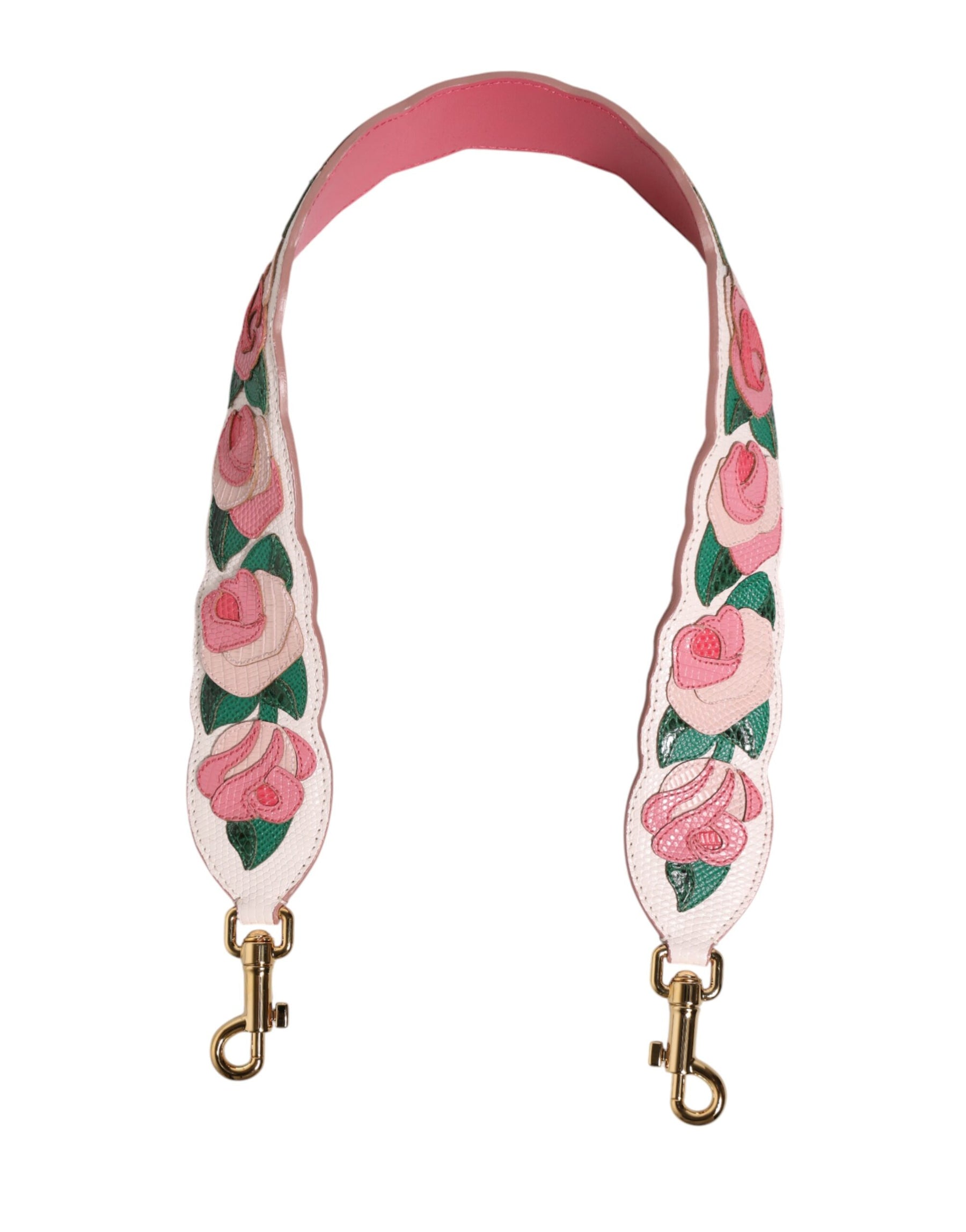 Dolce & Gabbana Strap White Floral Calf Leather Bag Accessory Shoulder | Regal Royce