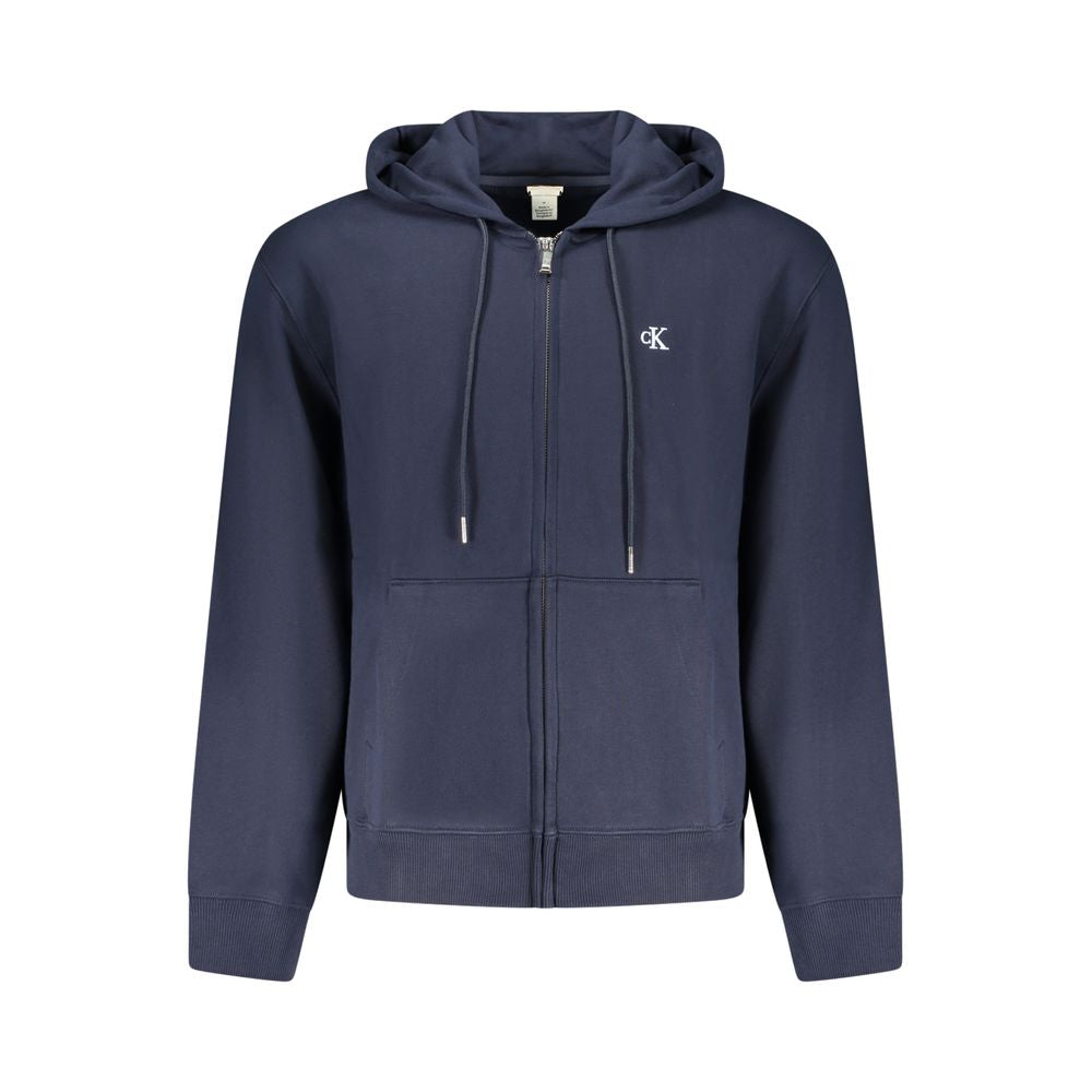 Calvin Klein "Blu Cotton Men's Hooded Sweatshirt" | Regal Royce