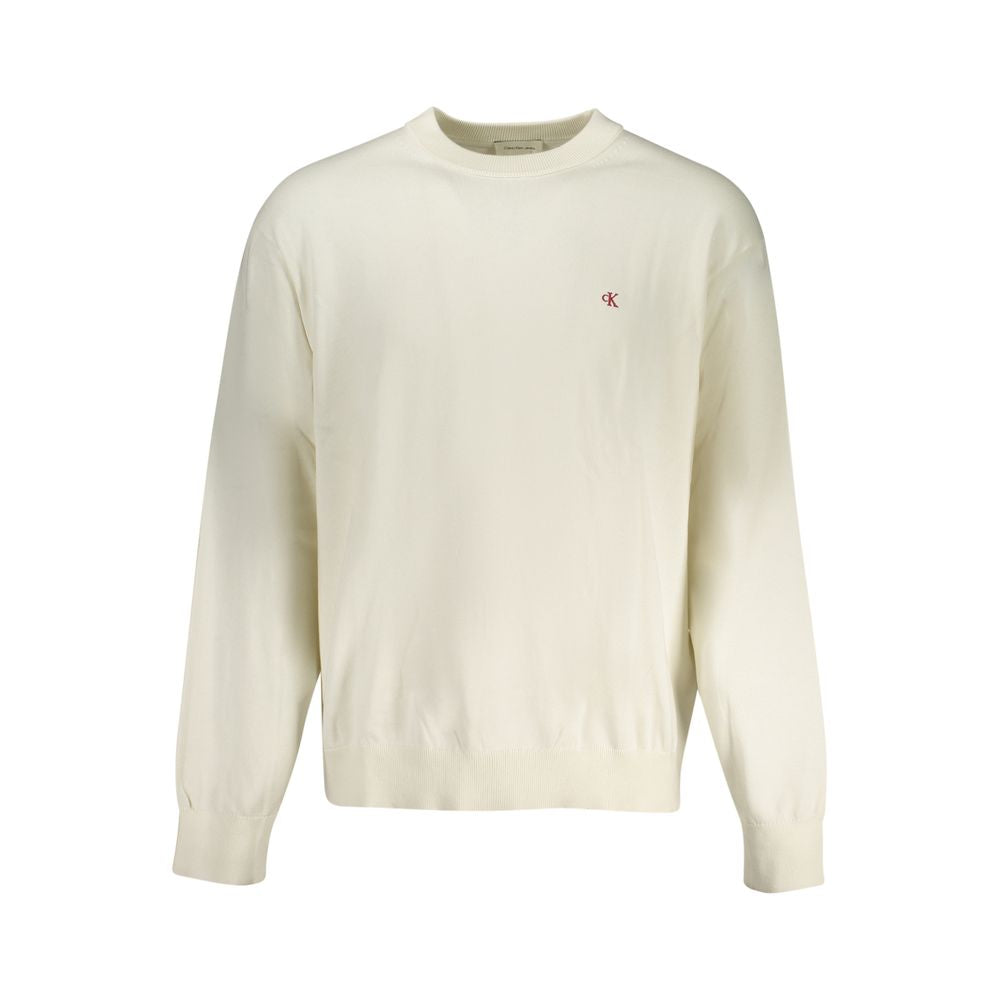 Calvin Klein White Cotton Men Sweater | Regal Royce