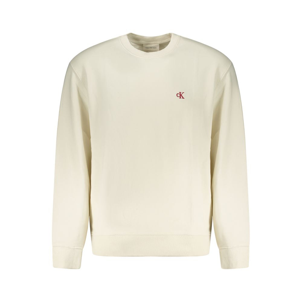 Calvin Klein White Cotton Mens Sweatshirt | Regal Royce