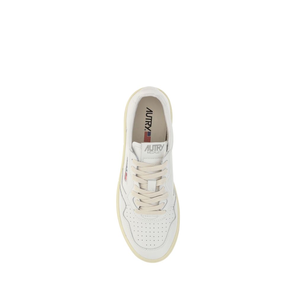 Autry White Calf Leather Bos Taurus Sneakers | Regal Royce