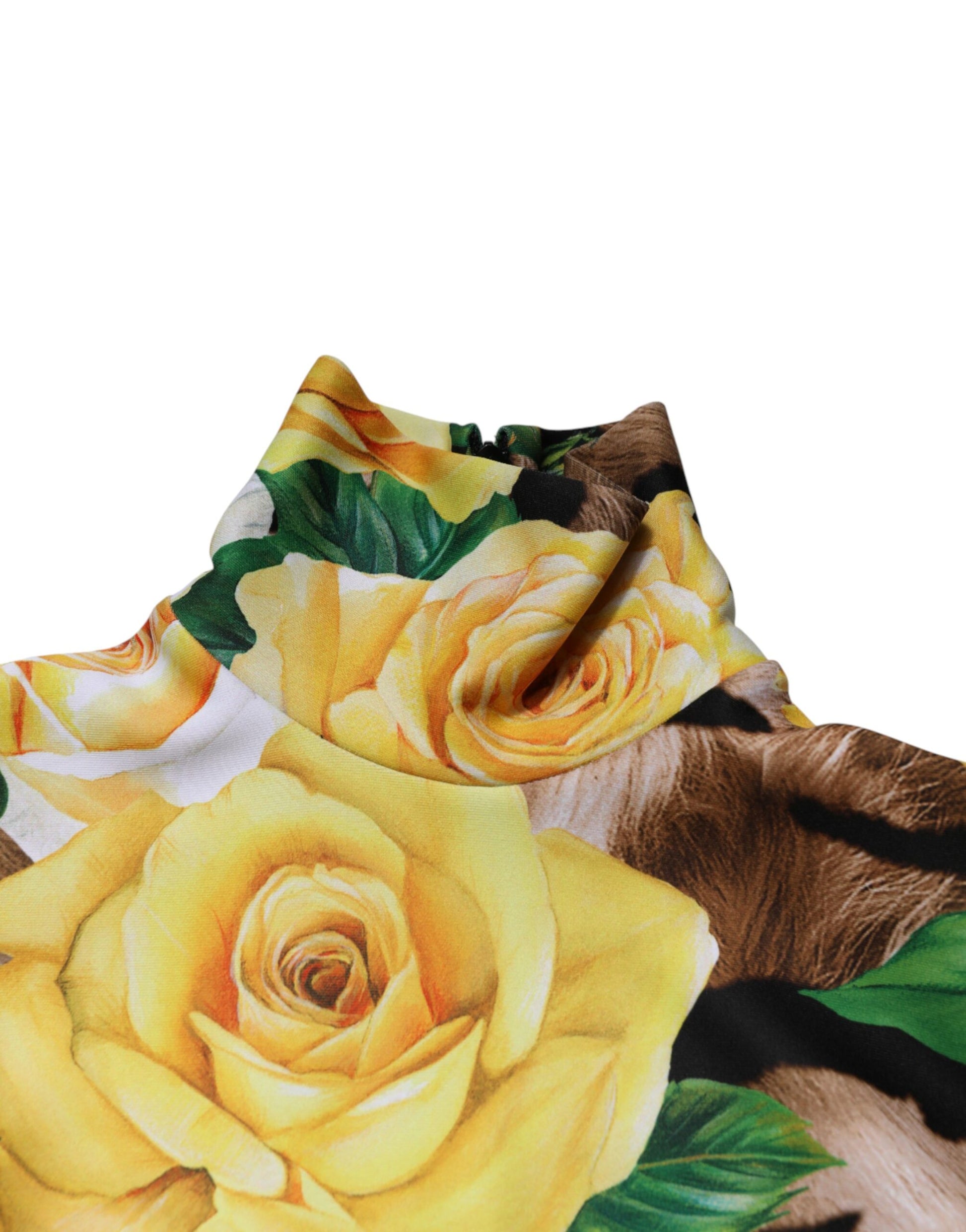 Dolce & Gabbana Multicolor Floral Print Sheath Mini Dress