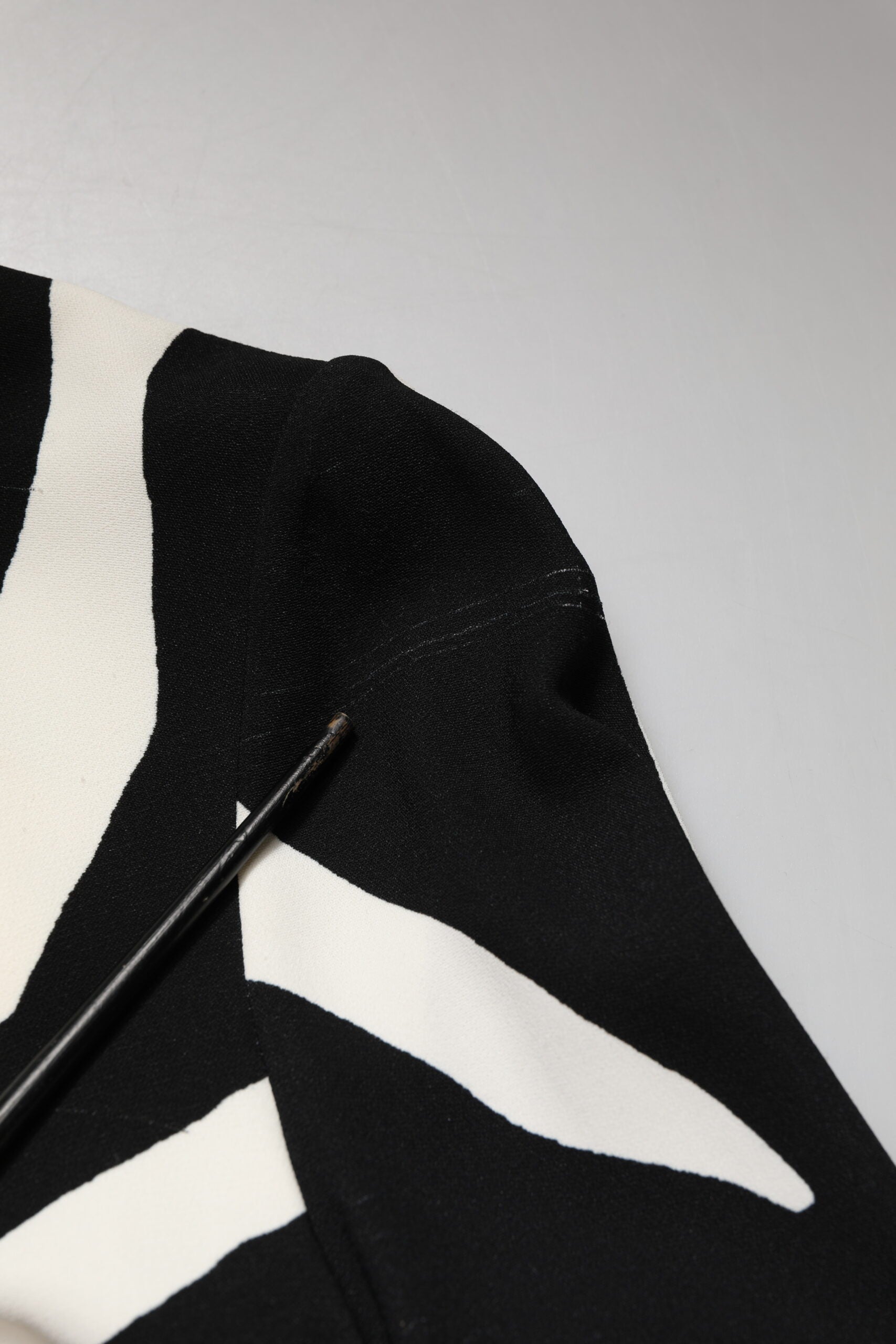 Dolce & Gabbana Black White Zebra Viscose Sheath Midi Dress | Regal Royce