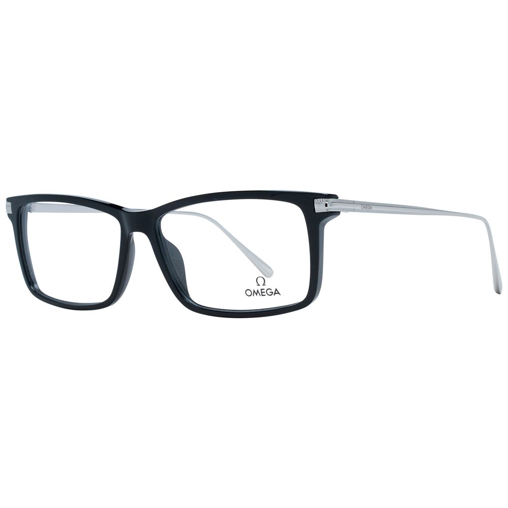 Omega Black Acetate Glasses (Frames) | Regal Royce