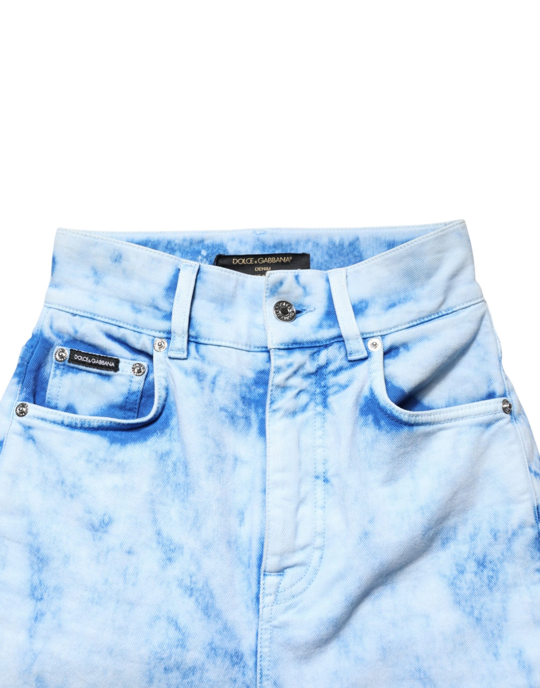 Dolce & Gabbana Light Blue High Waist Skinny Denim Jeans | Regal Royce