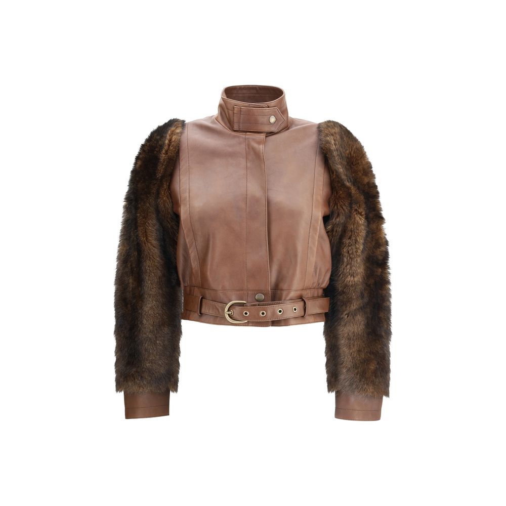 Chloé Brown Leather Jacket