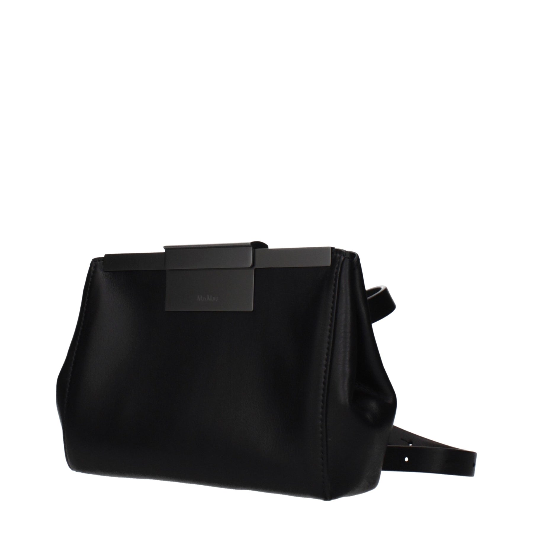 Max Mara Black Leather Crossbody Bag | Regal Royce