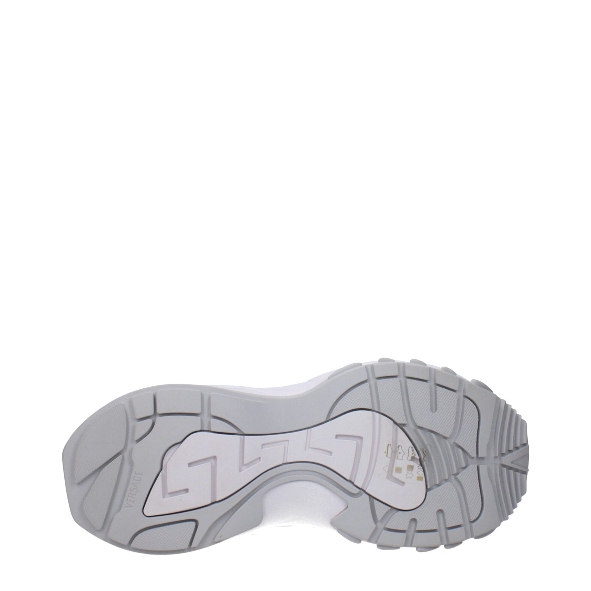 Versace White Fabric Chunky Sneakers | Regal Royce