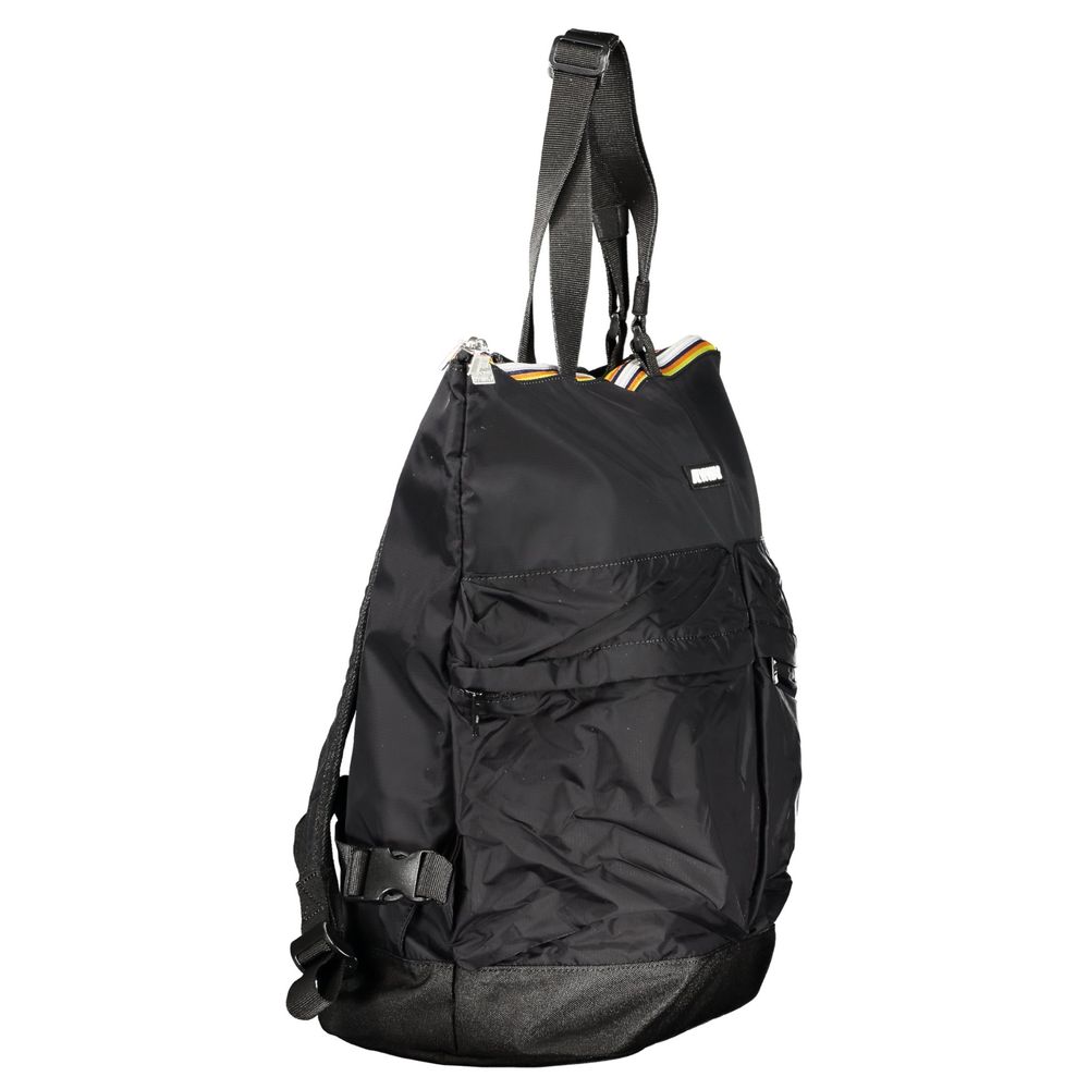 K-WAY Black Polyamide Unisex Backpack