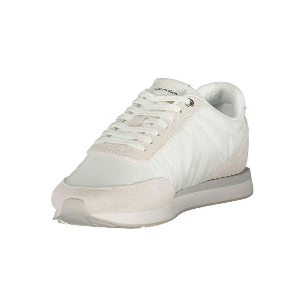 Calvin Klein White Recycled Polyester Men Sneaker | Regal Royce
