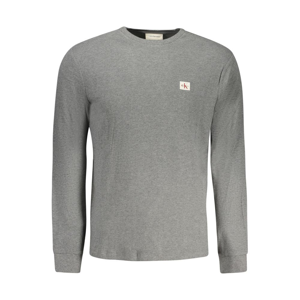 Calvin Klein Grigio Cotton Men Sweater | Regal Royce