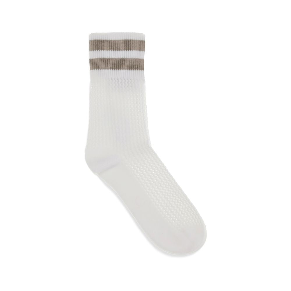 Brunello Cucinelli White Cotton Socks | Regal Royce