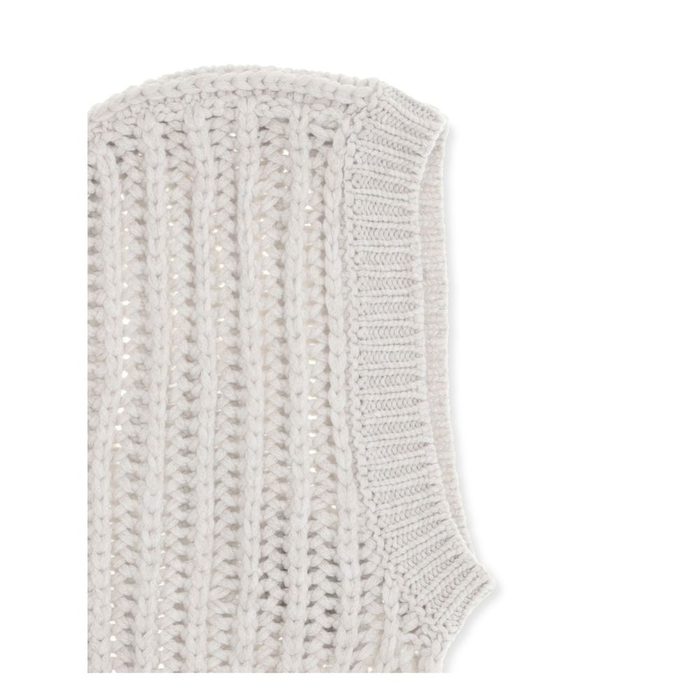 Brunello Cucinelli White Cashmere Hat