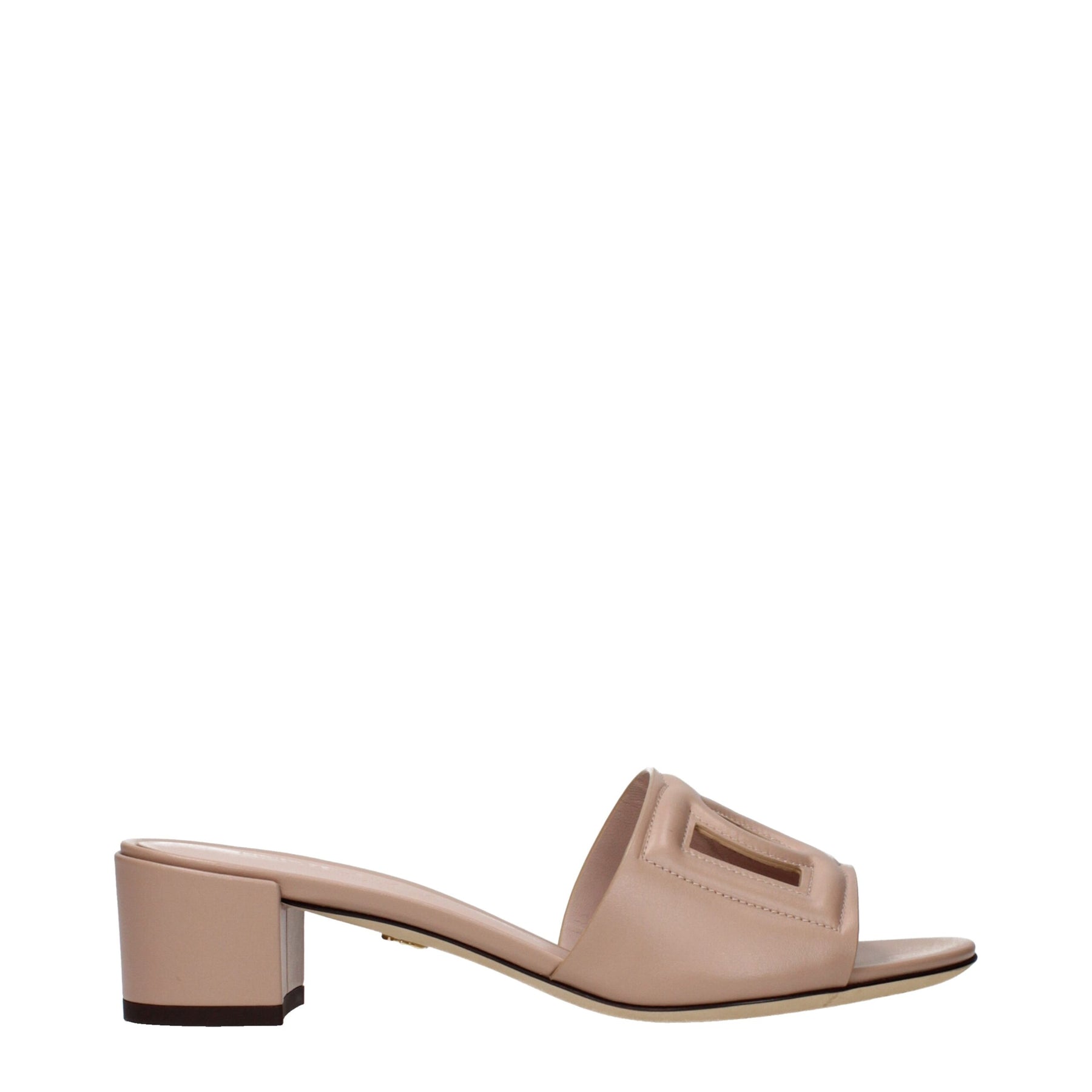 Dolce & Gabbana Pink Leather Flat Sandals | Regal Royce
