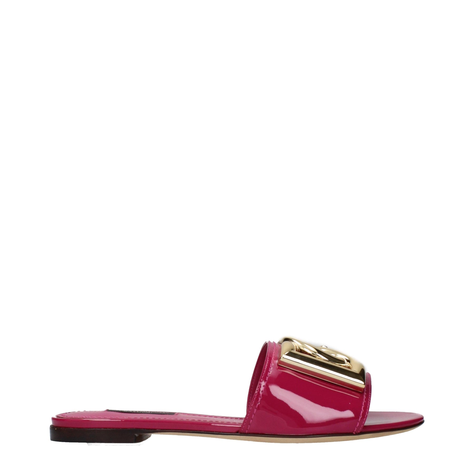 Dolce & Gabbana Pink Leather Slippers | Regal Royce