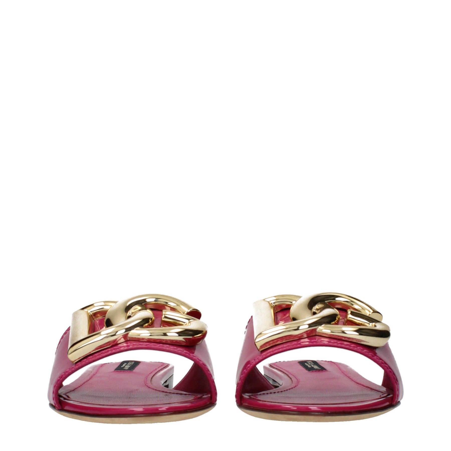 Dolce & Gabbana Pink Leather Slippers | Regal Royce
