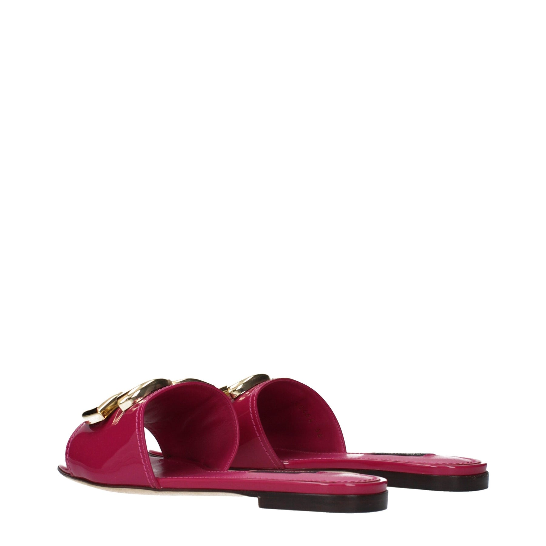 Dolce & Gabbana Pink Leather Slippers | Regal Royce