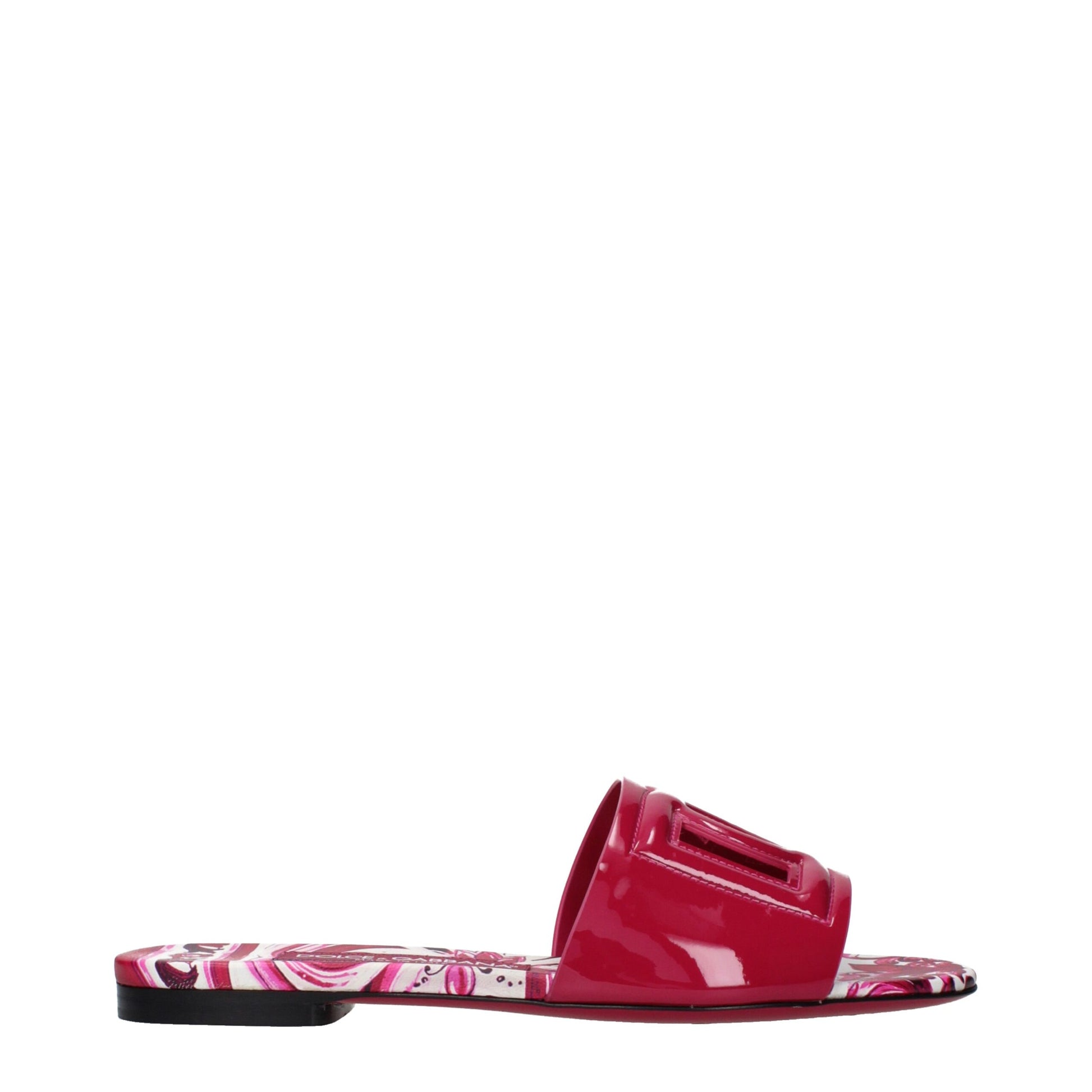Dolce & Gabbana Pink Leather Slippers | Regal Royce