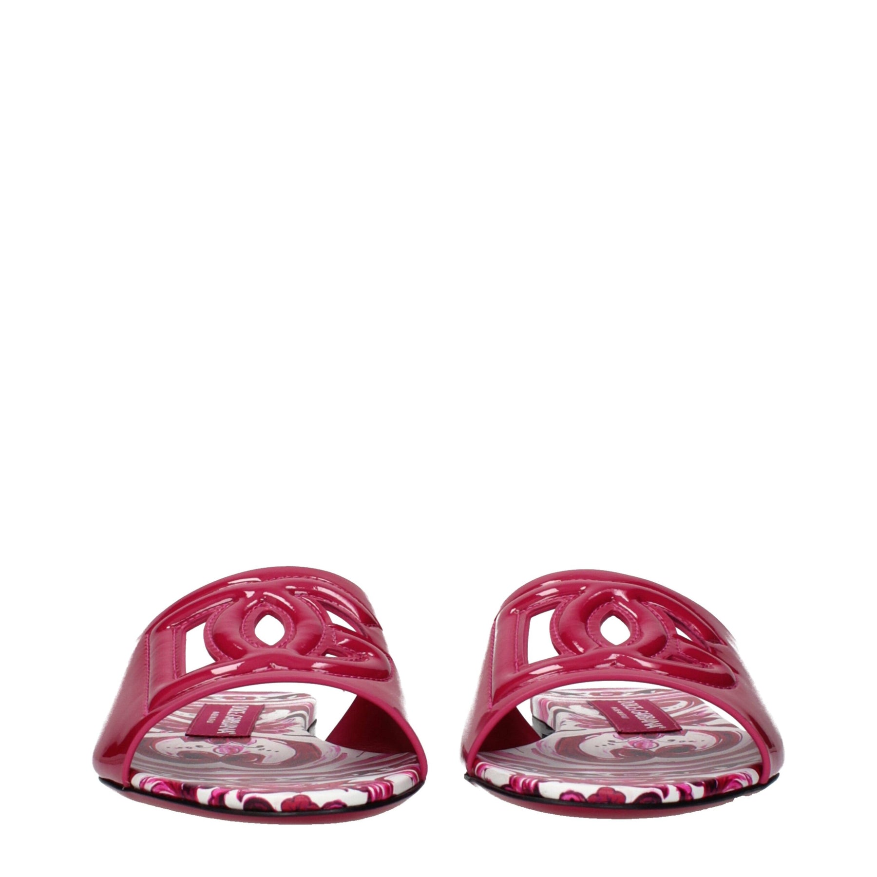 Dolce & Gabbana Pink Leather Slippers | Regal Royce