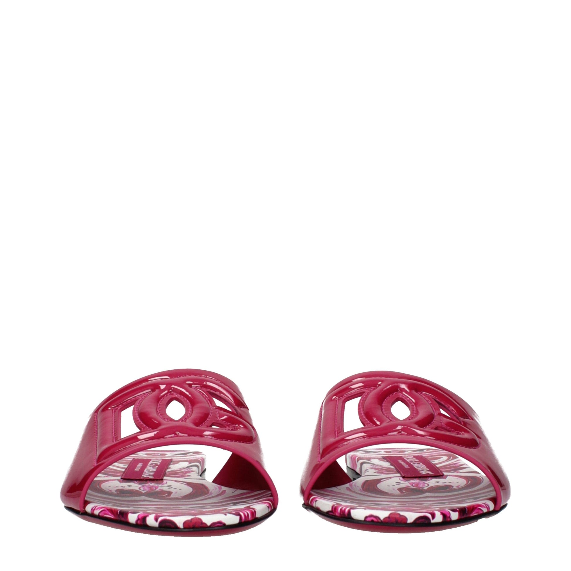 Dolce & Gabbana Pink Leather Slippers | Regal Royce