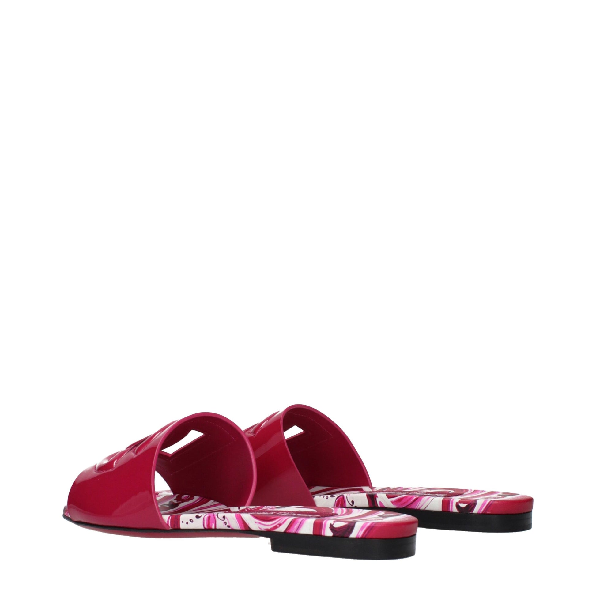 Dolce & Gabbana Pink Leather Slippers | Regal Royce