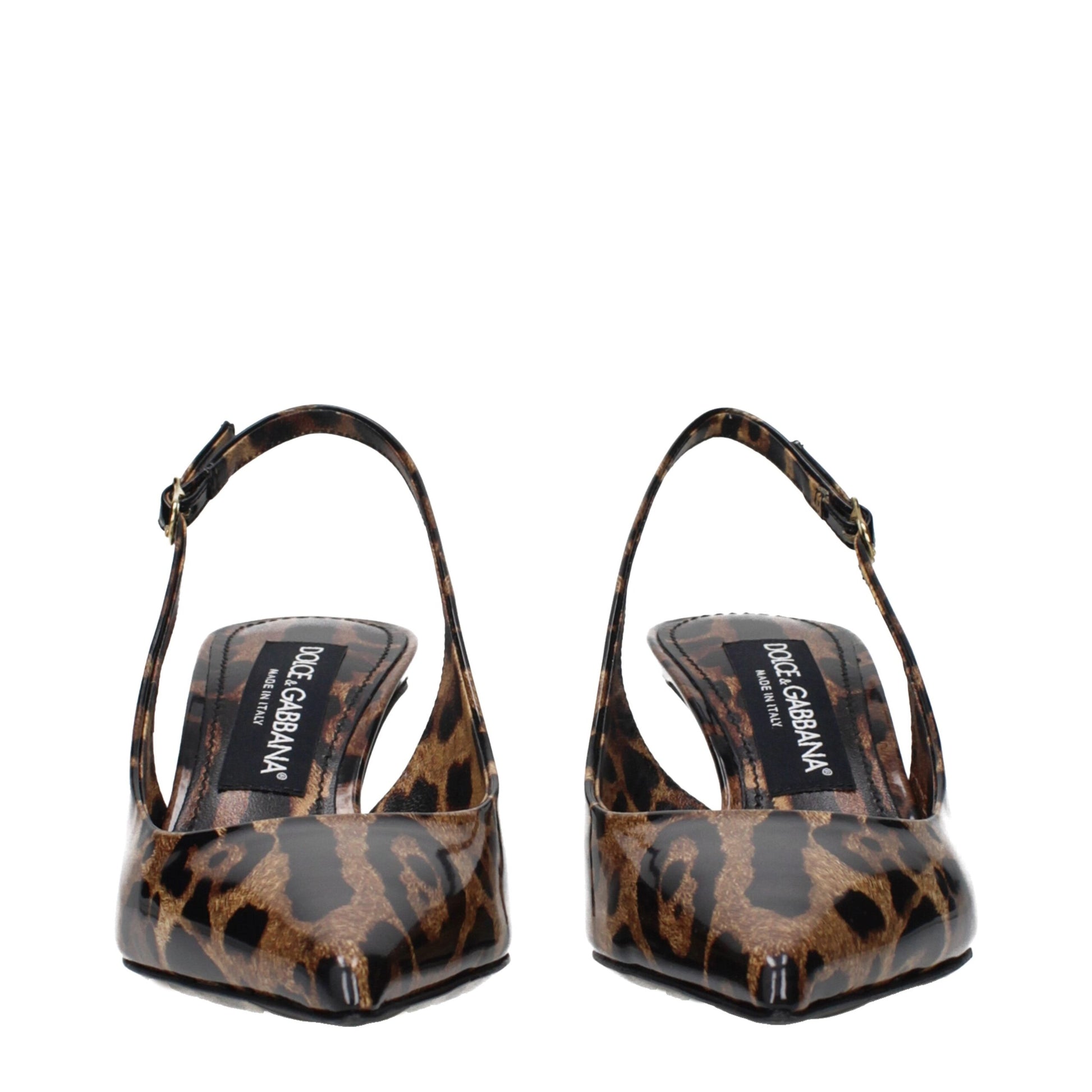 Dolce & Gabbana Brown Leather Stiletto Heel Sandals | Regal Royce