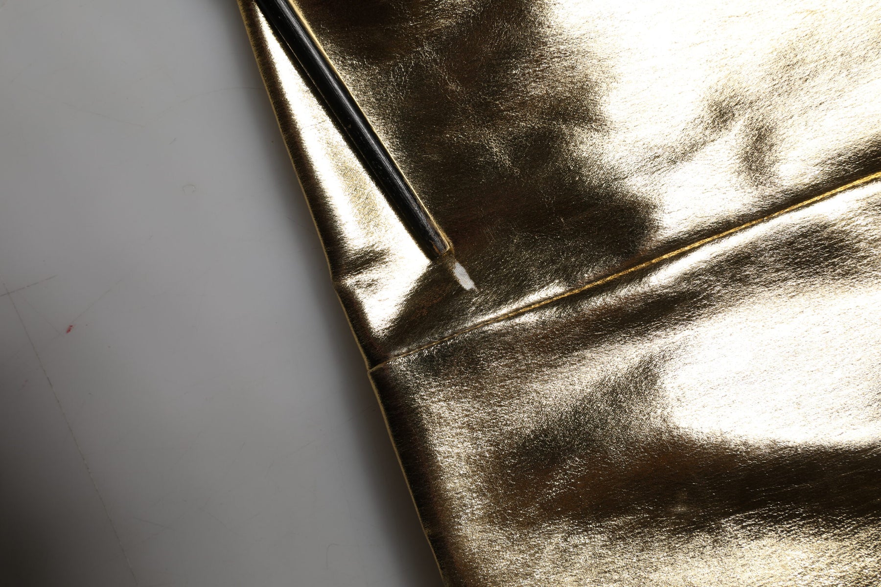 Dolce & Gabbana Gold Acetate Crystal High Waist Mini Skirt | Regal Royce