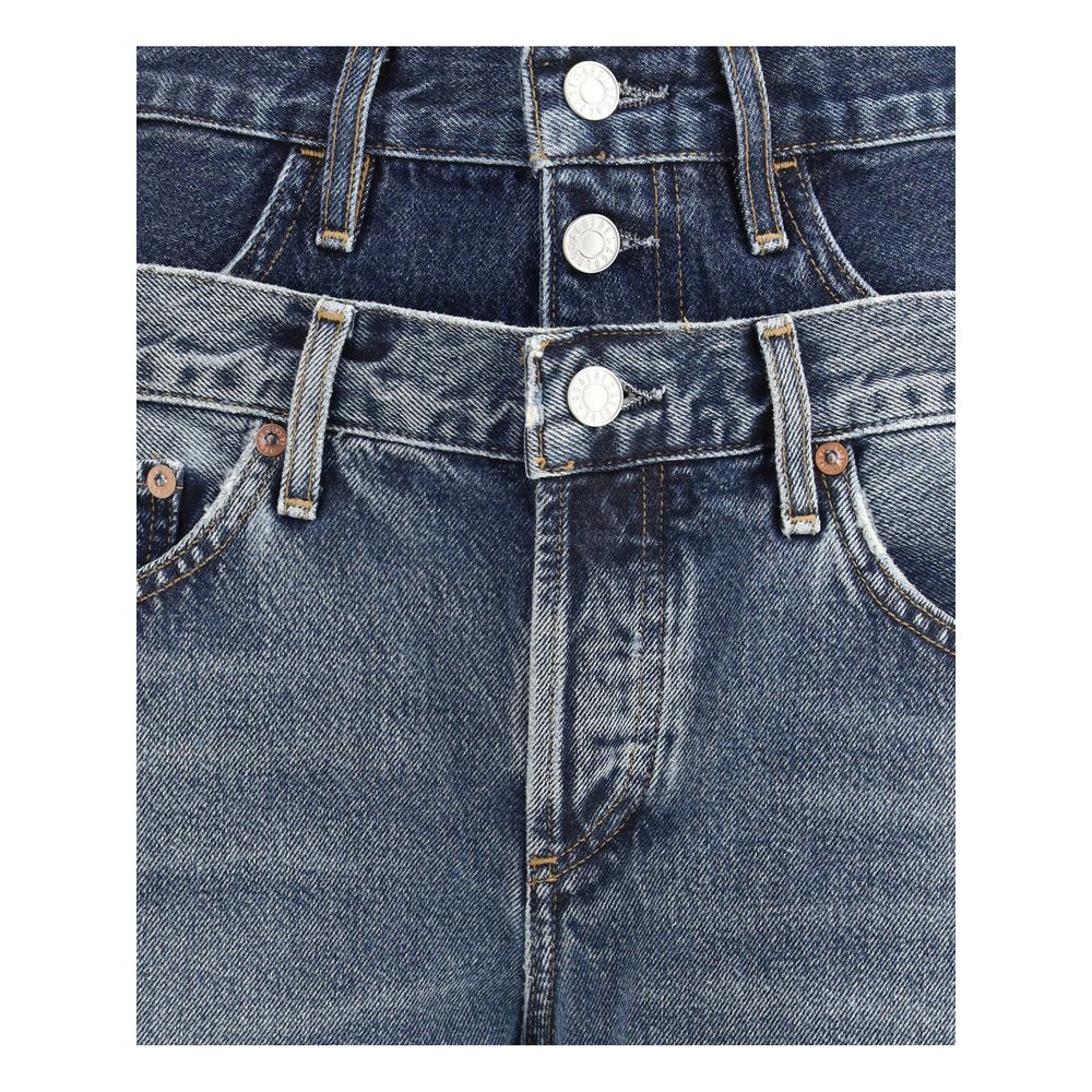 Agolde Blue Recycled Cotton Straight-Leg Jeans | Regal Royce