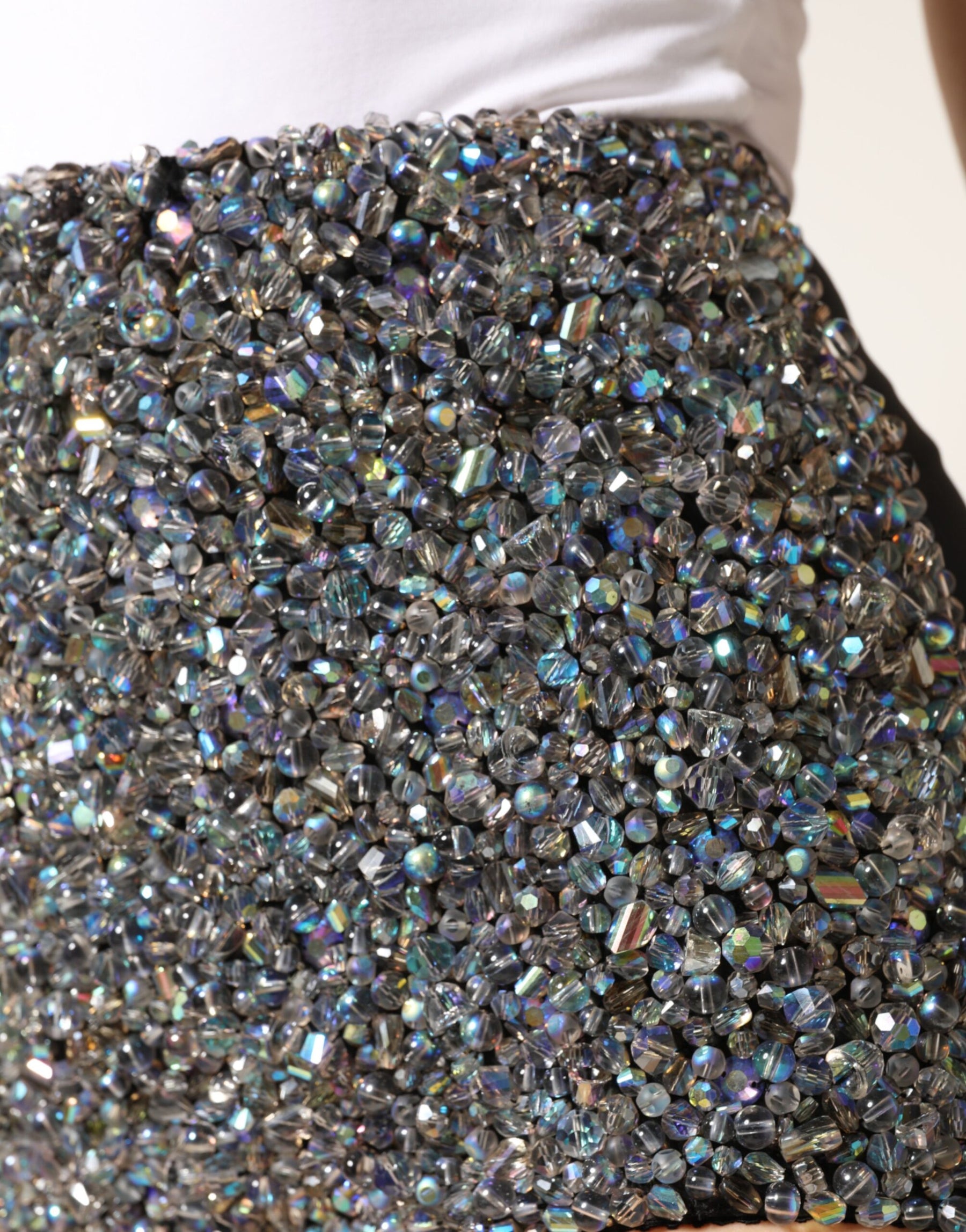 Dolce & Gabbana Multicolor Embellished High Waist Hot Pants Shorts | Regal Royce