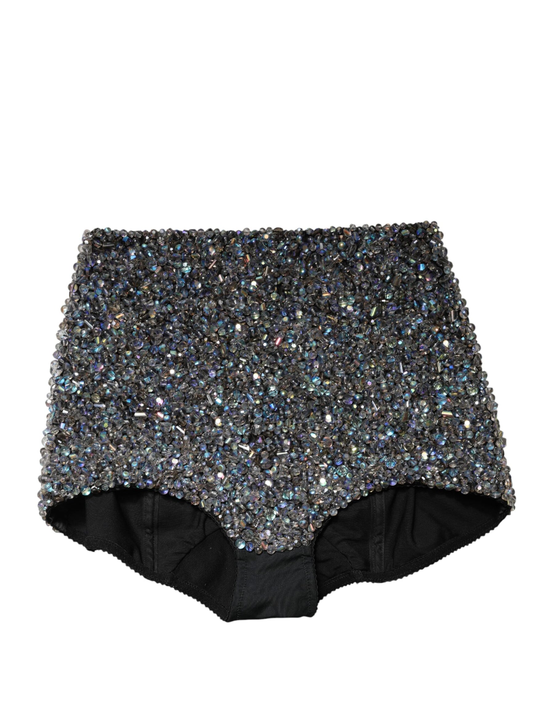 Dolce & Gabbana Multicolor Embellished High Waist Hot Pants Shorts | Regal Royce