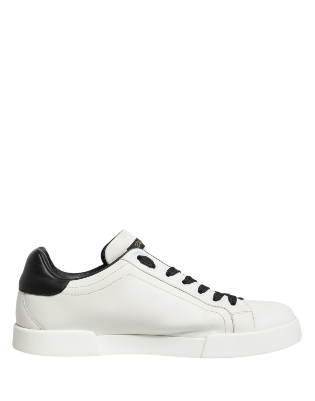 Dolce & Gabbana White Black Crown Low Top Sneakers Men  Shoes