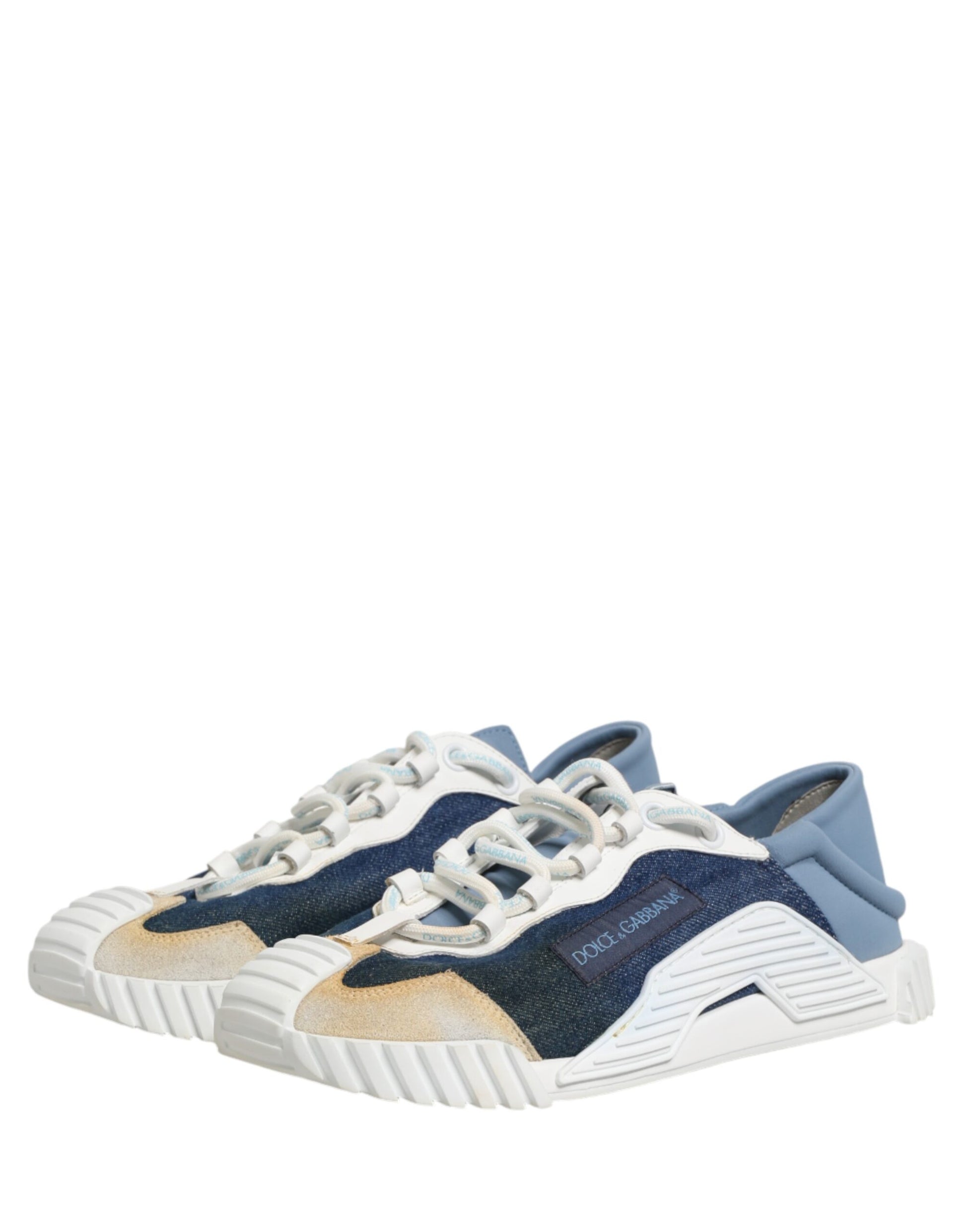 Dolce & Gabbana Multicolor Lace Up Low Top NS1 Sneakers Shoes