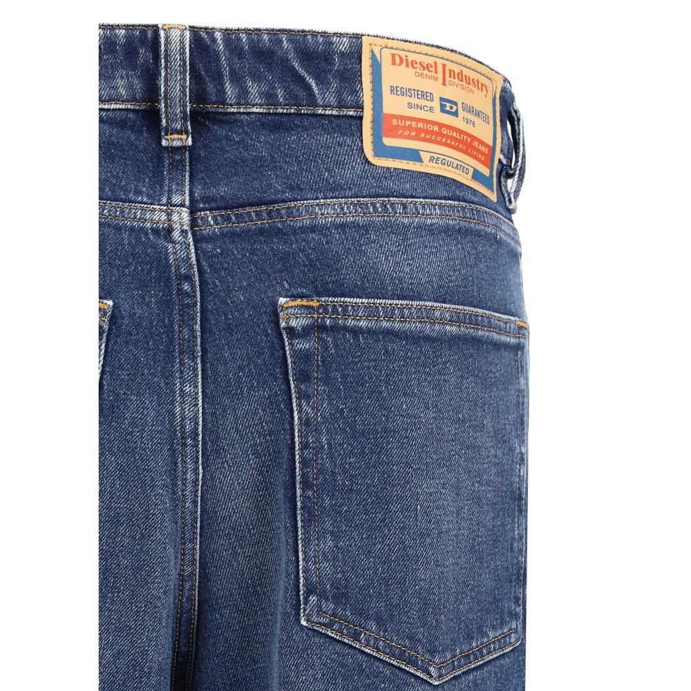 Diesel Blue Cotton Straight-Leg Jeans | Regal Royce