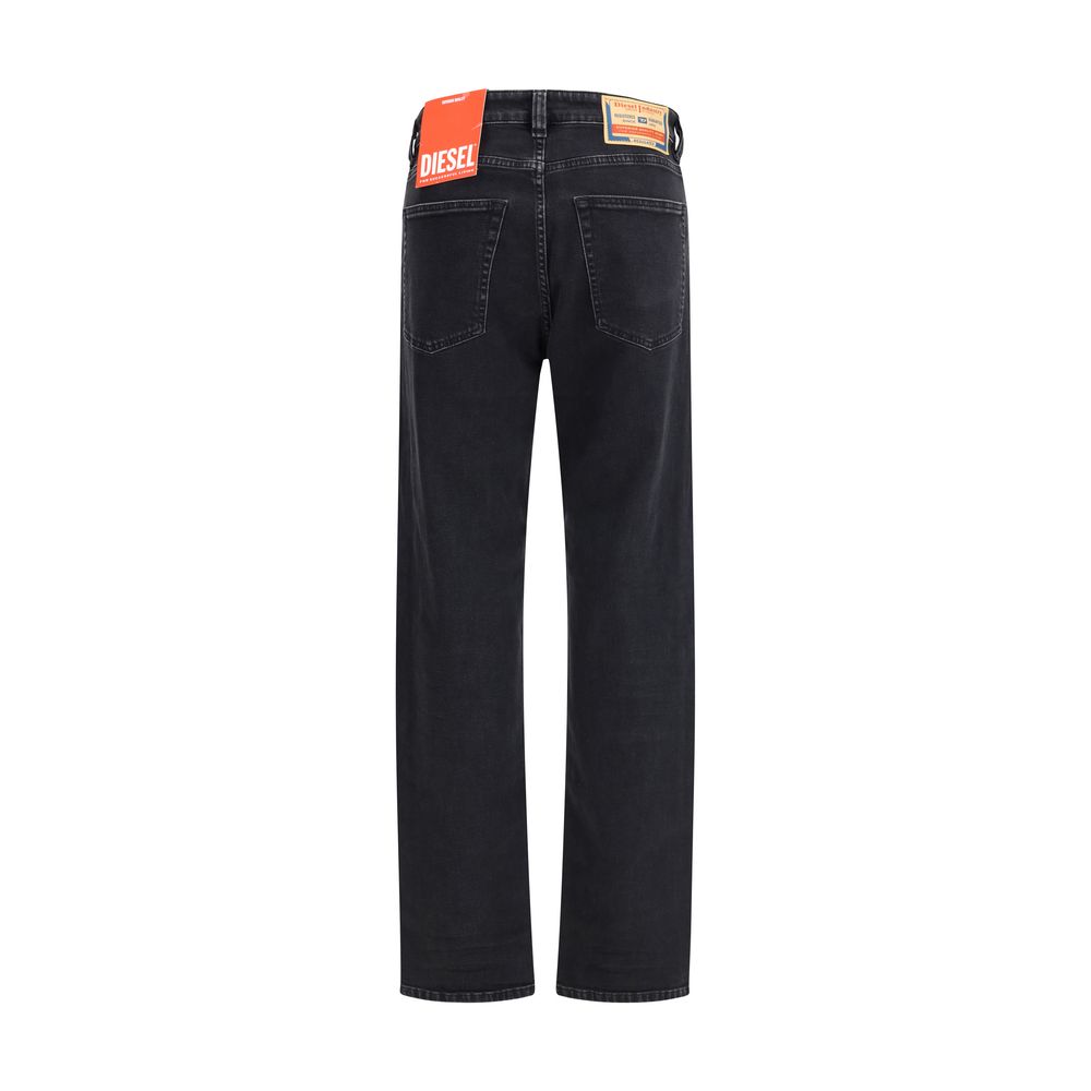 Diesel Black Cotton Relaxed Fit Jeans | Regal Royce