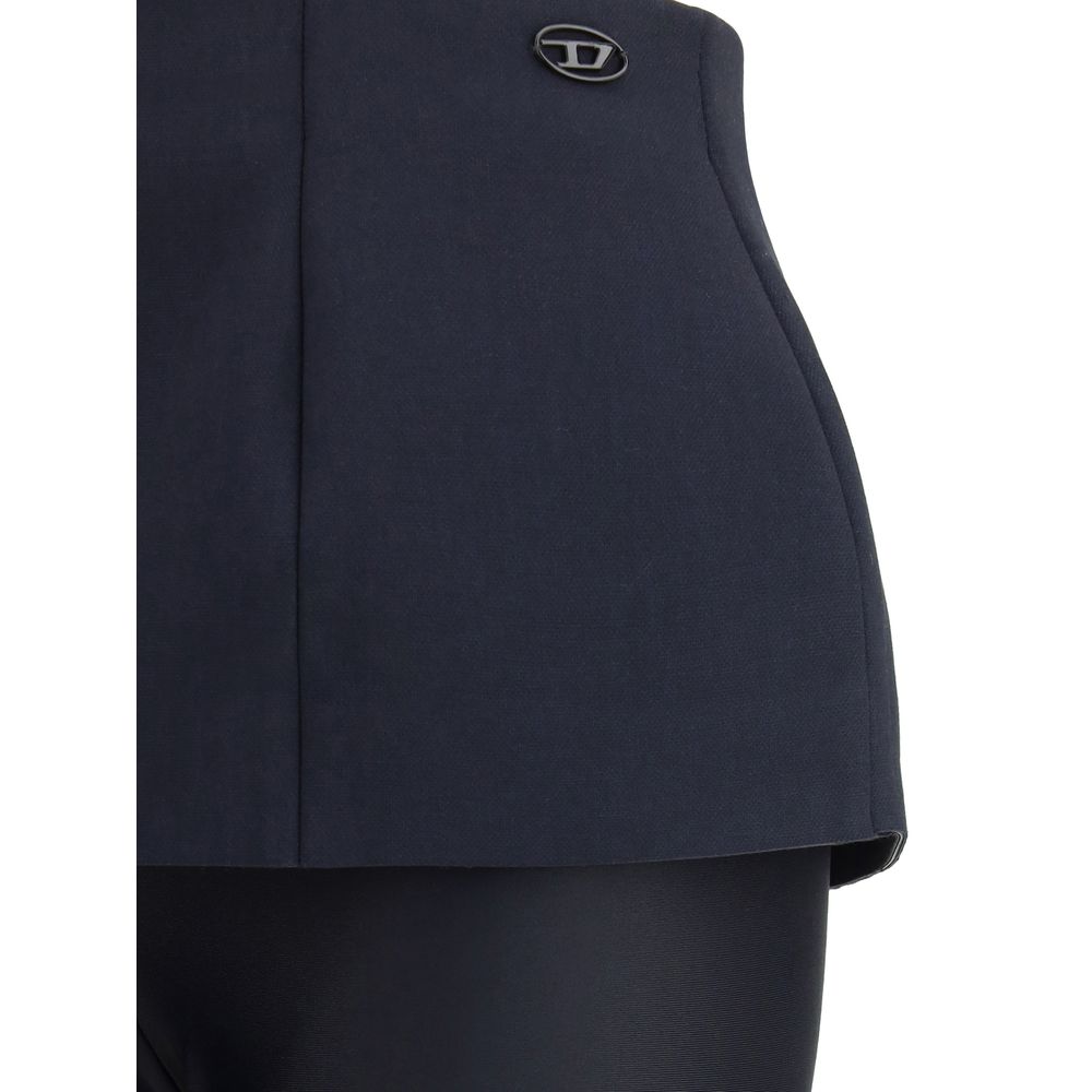 Diesel Black Polyester Casual Pants | Regal Royce