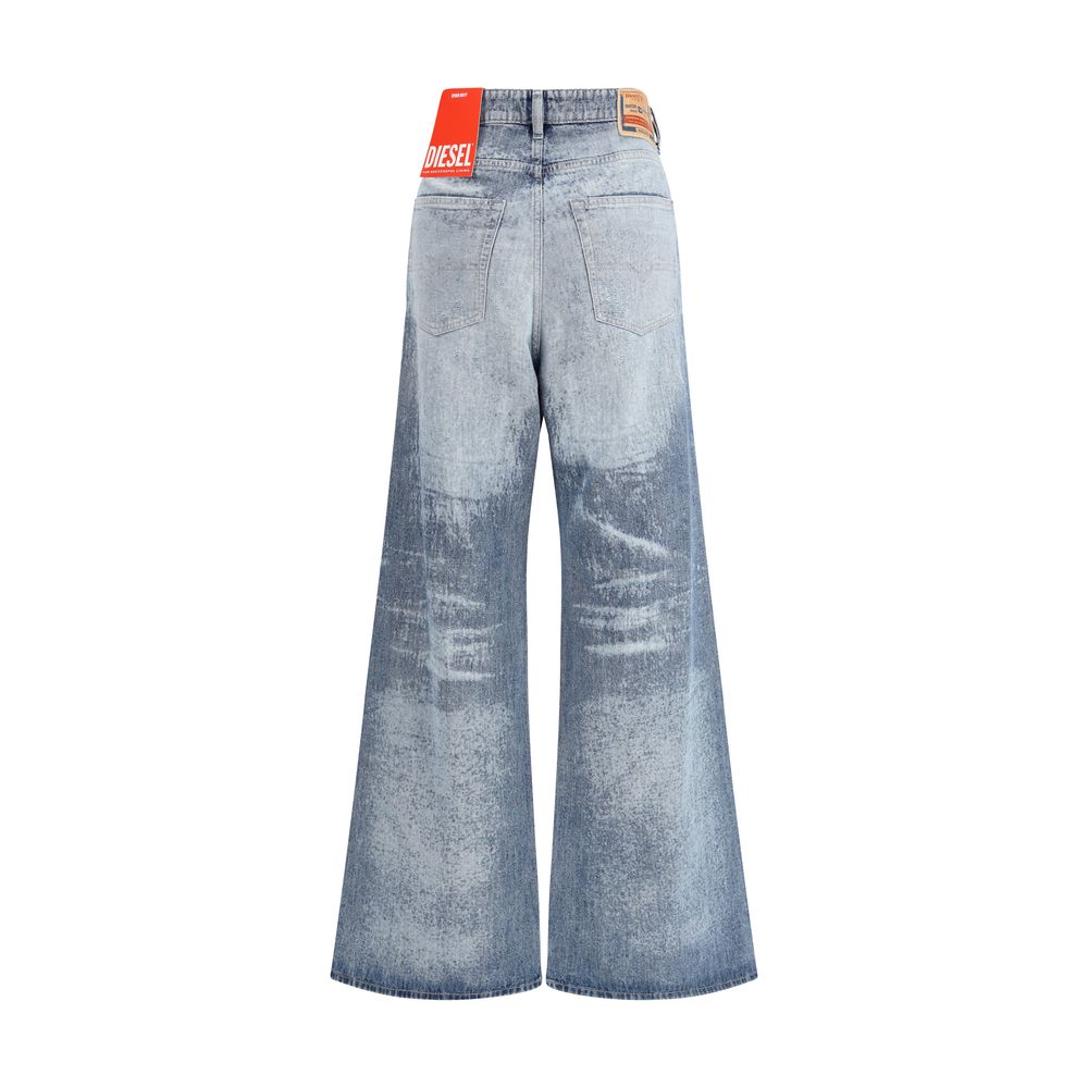 Diesel Blue Cotton Flared Jeans | Regal Royce