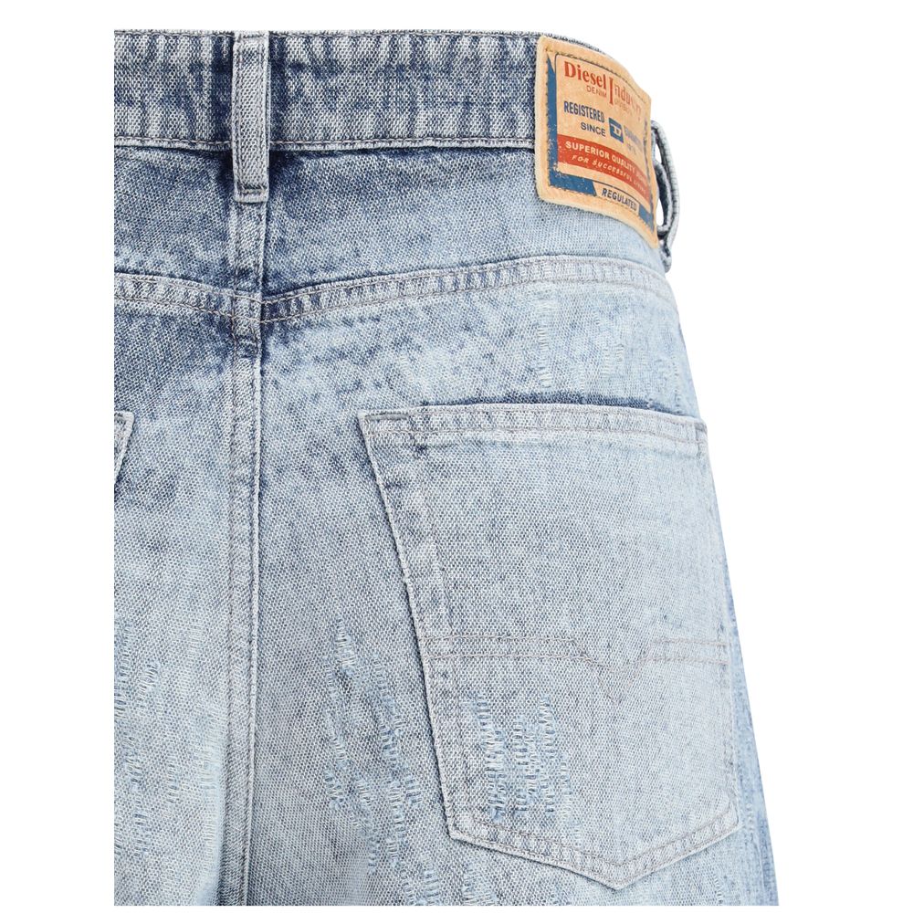 Diesel Blue Cotton Flared Jeans | Regal Royce
