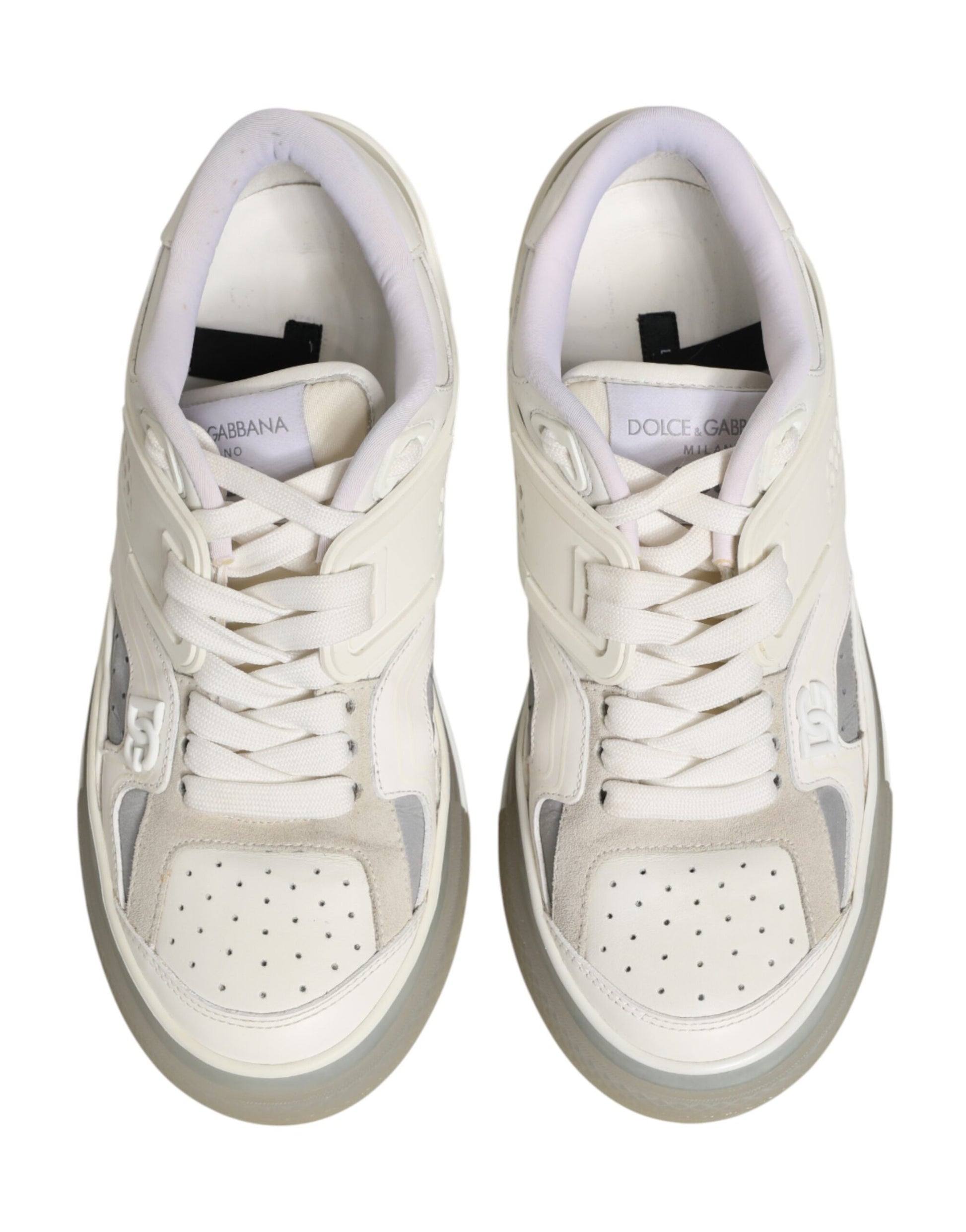 Dolce & Gabbana White DG Logo CUSTOM 2.Zero Sneakers Shoes
