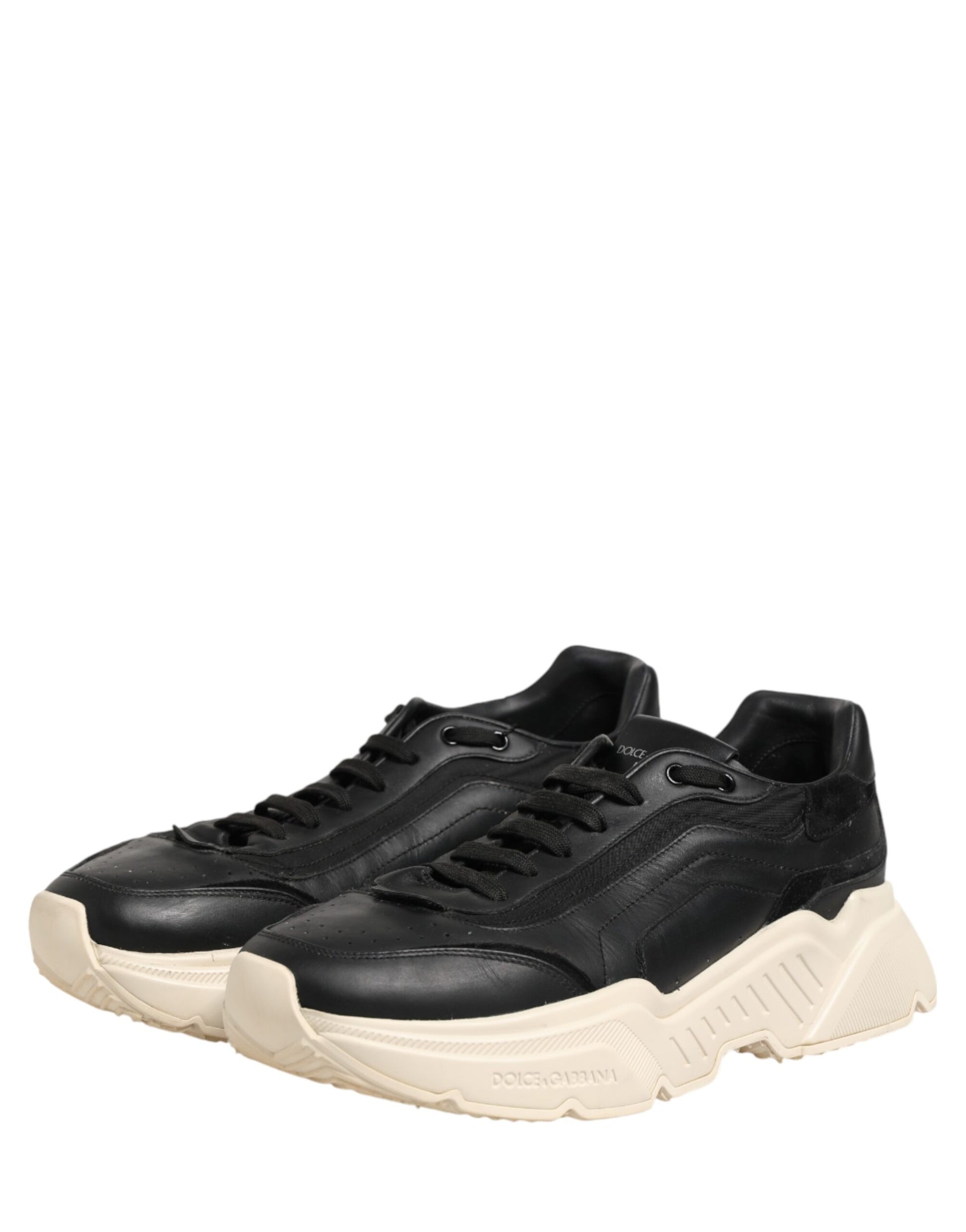 Dolce & Gabbana Black White Daymaster Low Top Sneakers Shoes | Regal Royce