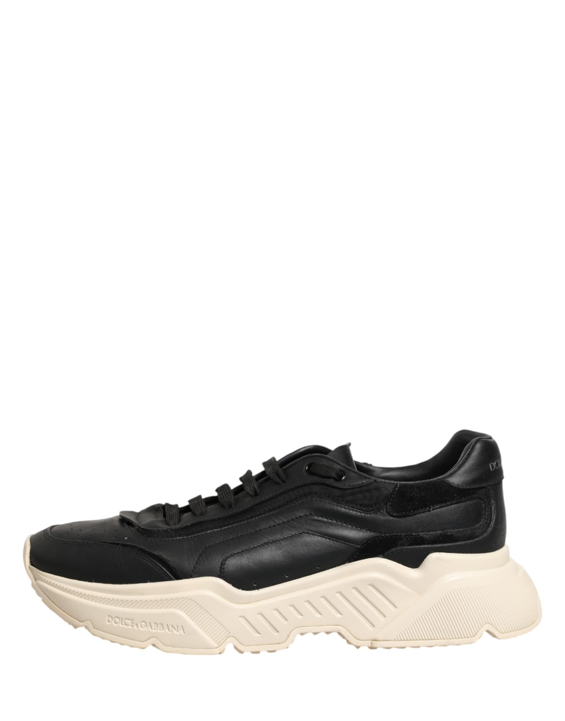 Dolce & Gabbana Black White Daymaster Low Top Sneakers Shoes | Regal Royce