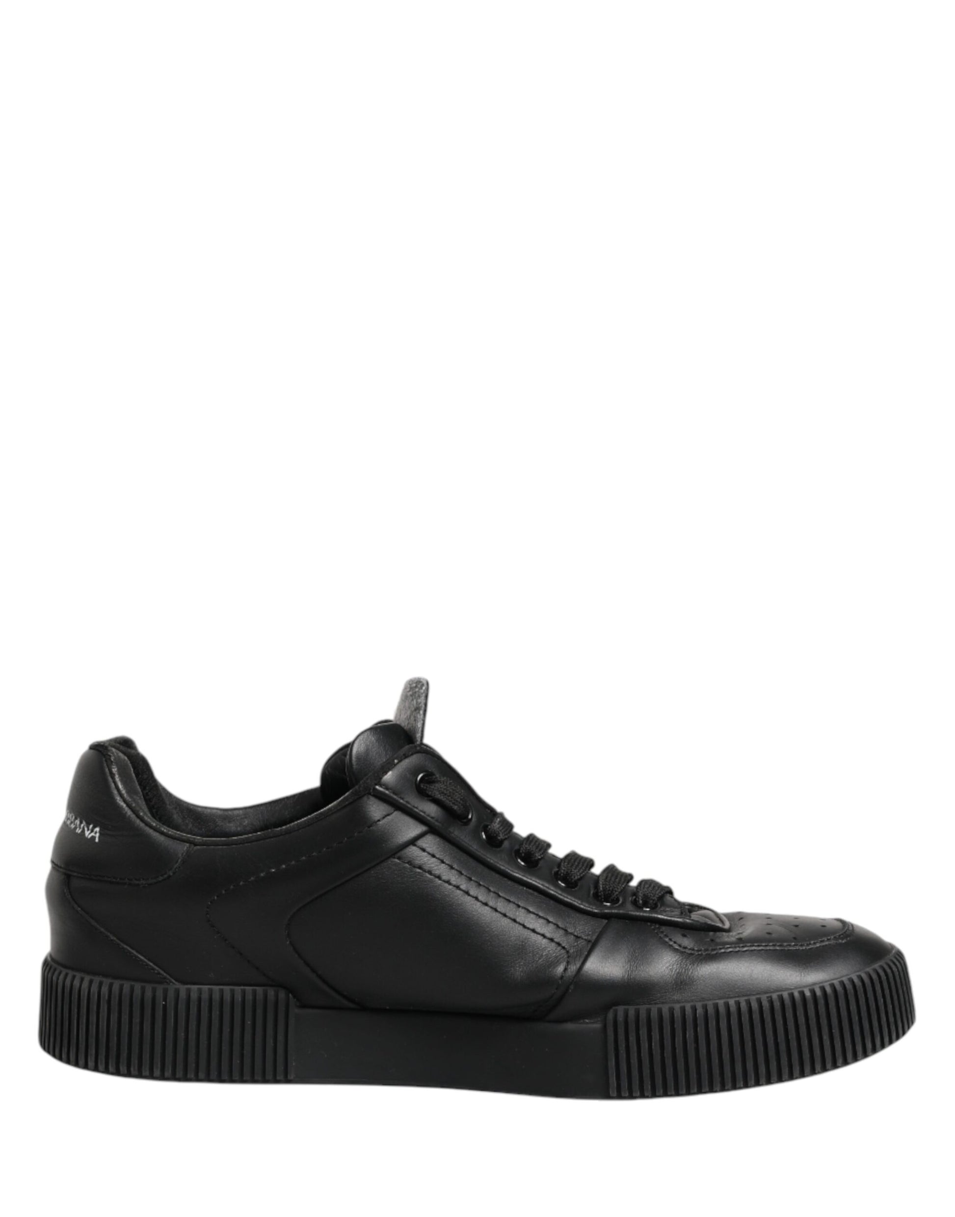 Dolce & Gabbana Black MIAMI Calf Low Top Men Sneakers  Shoes | Regal Royce
